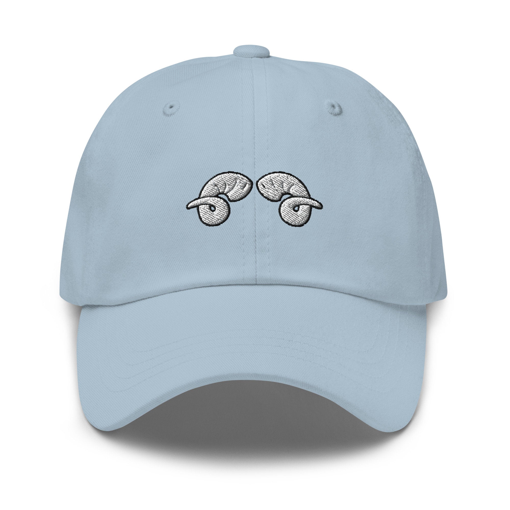 Curly Horns Embroidered Dad Hat