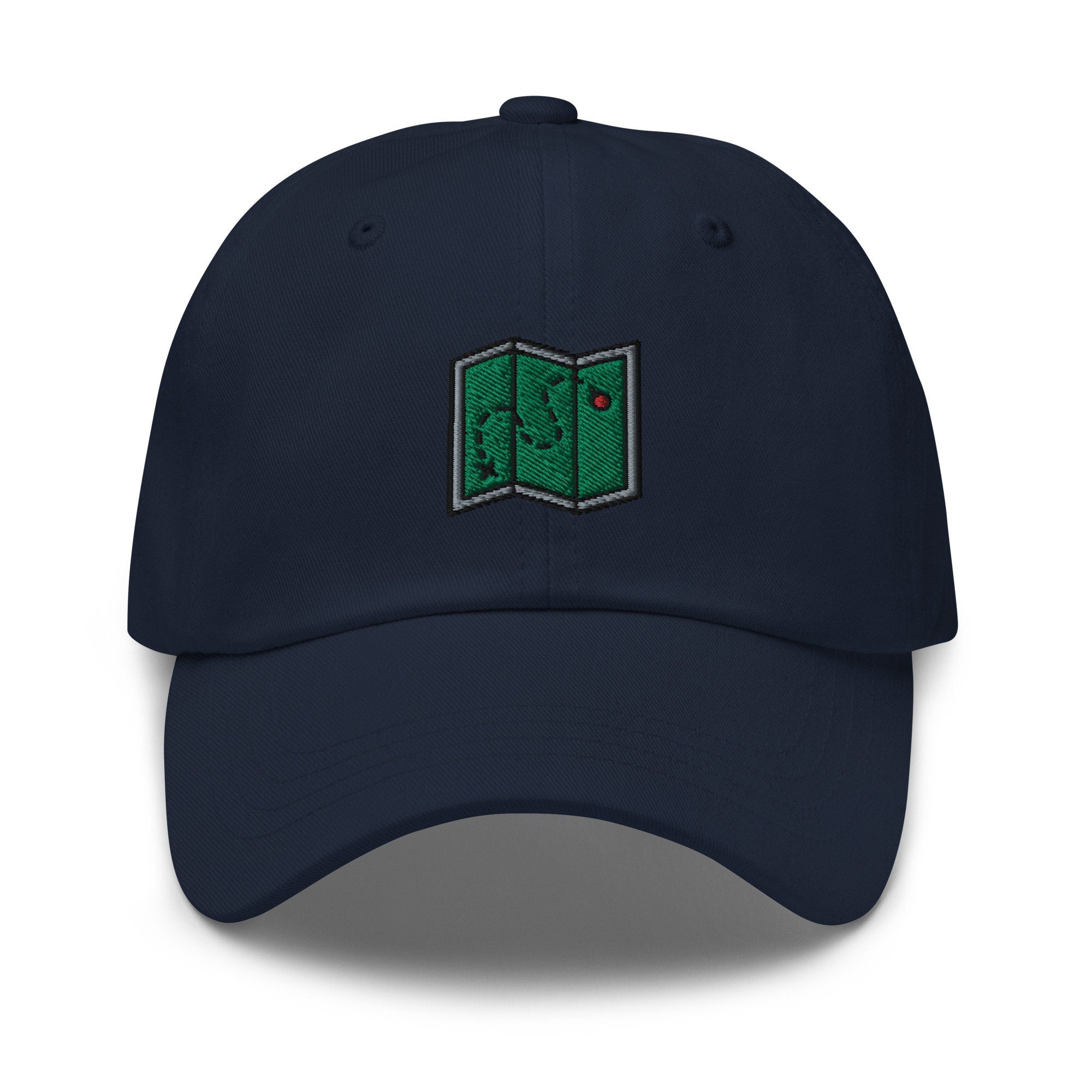 Map Embroidered Dad Hat