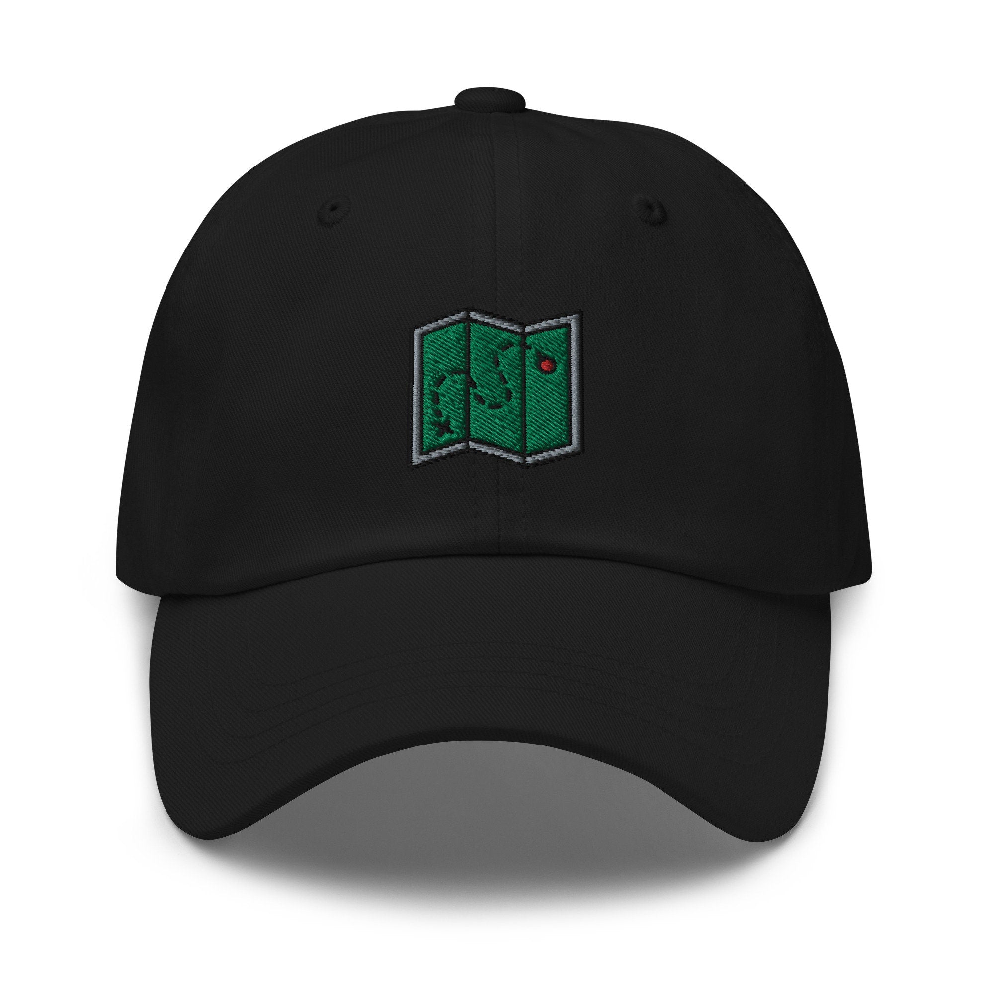 Map Embroidered Dad Hat