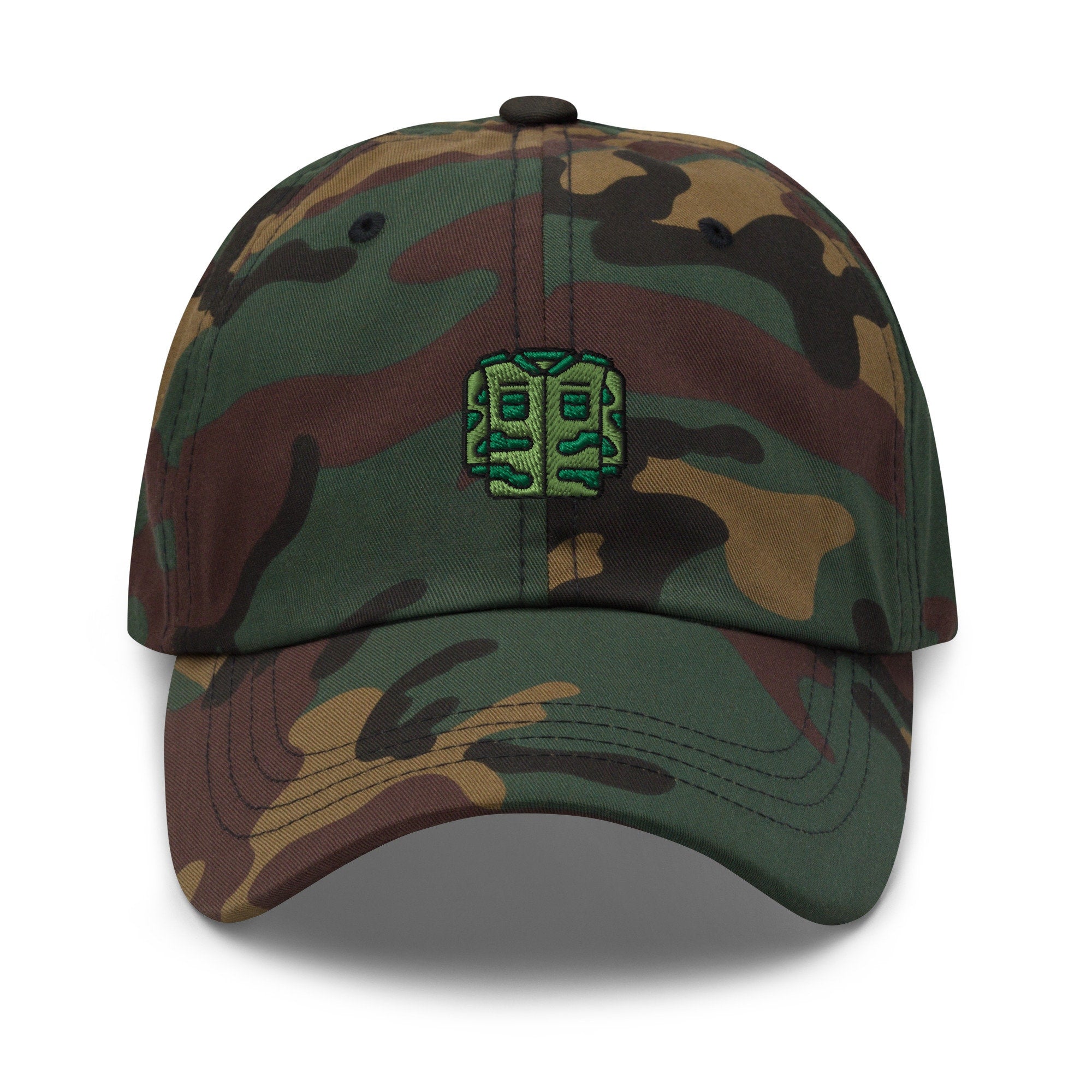 Camo Jacket Embroidered Dad Hat