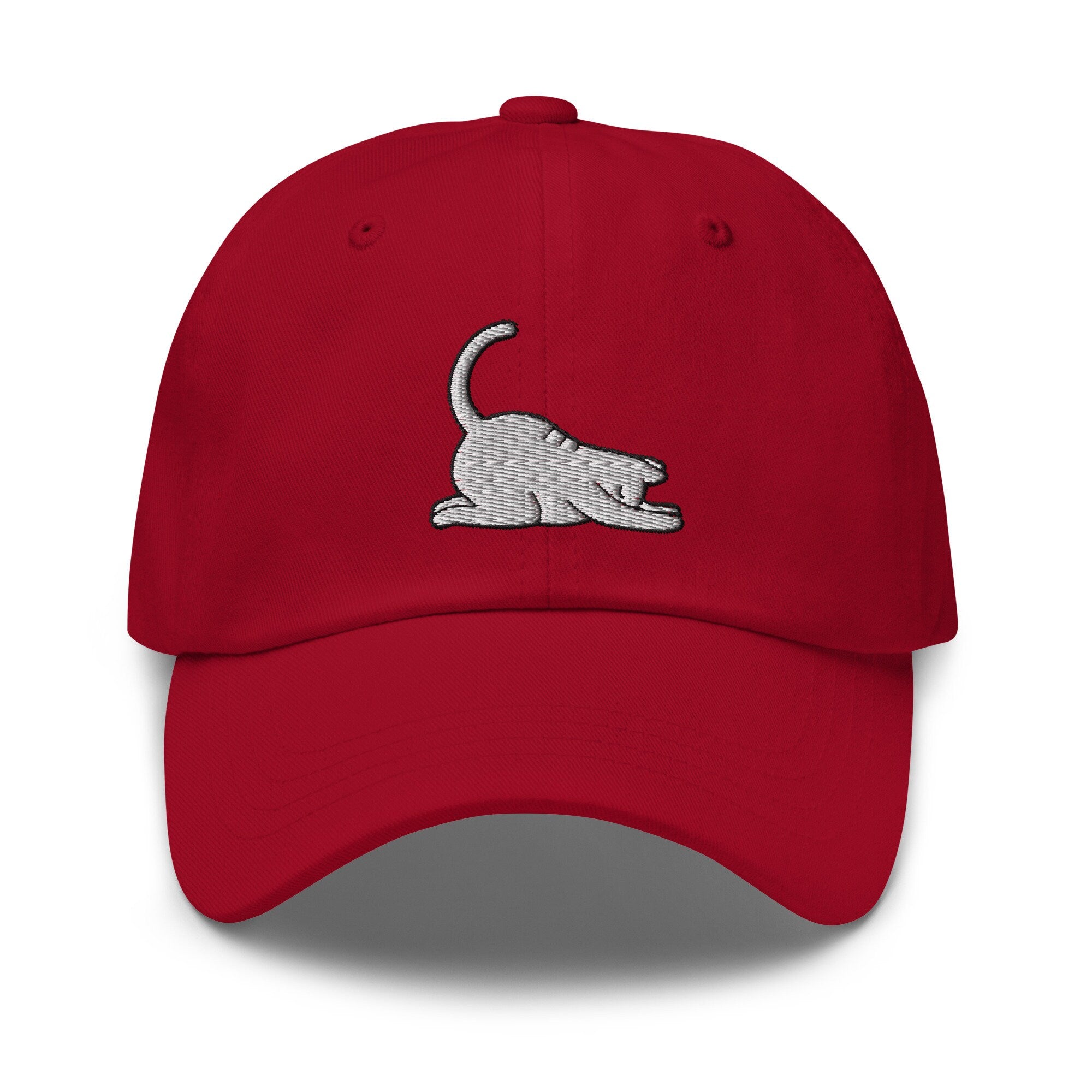 Yoga Cat Embroidered Dad Hat