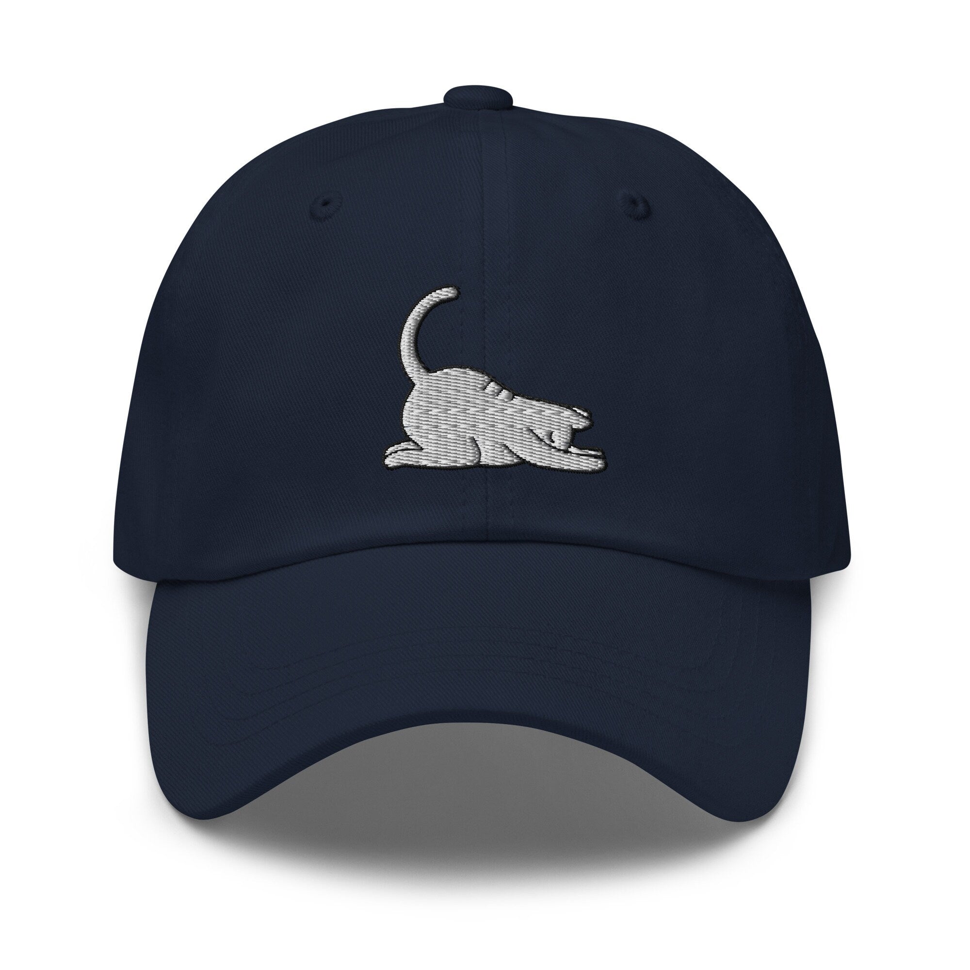 Yoga Cat Embroidered Dad Hat