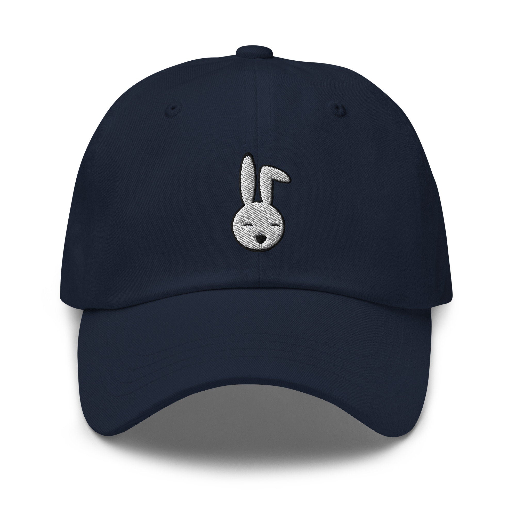 Bunny Face Embroidered Dad Hat