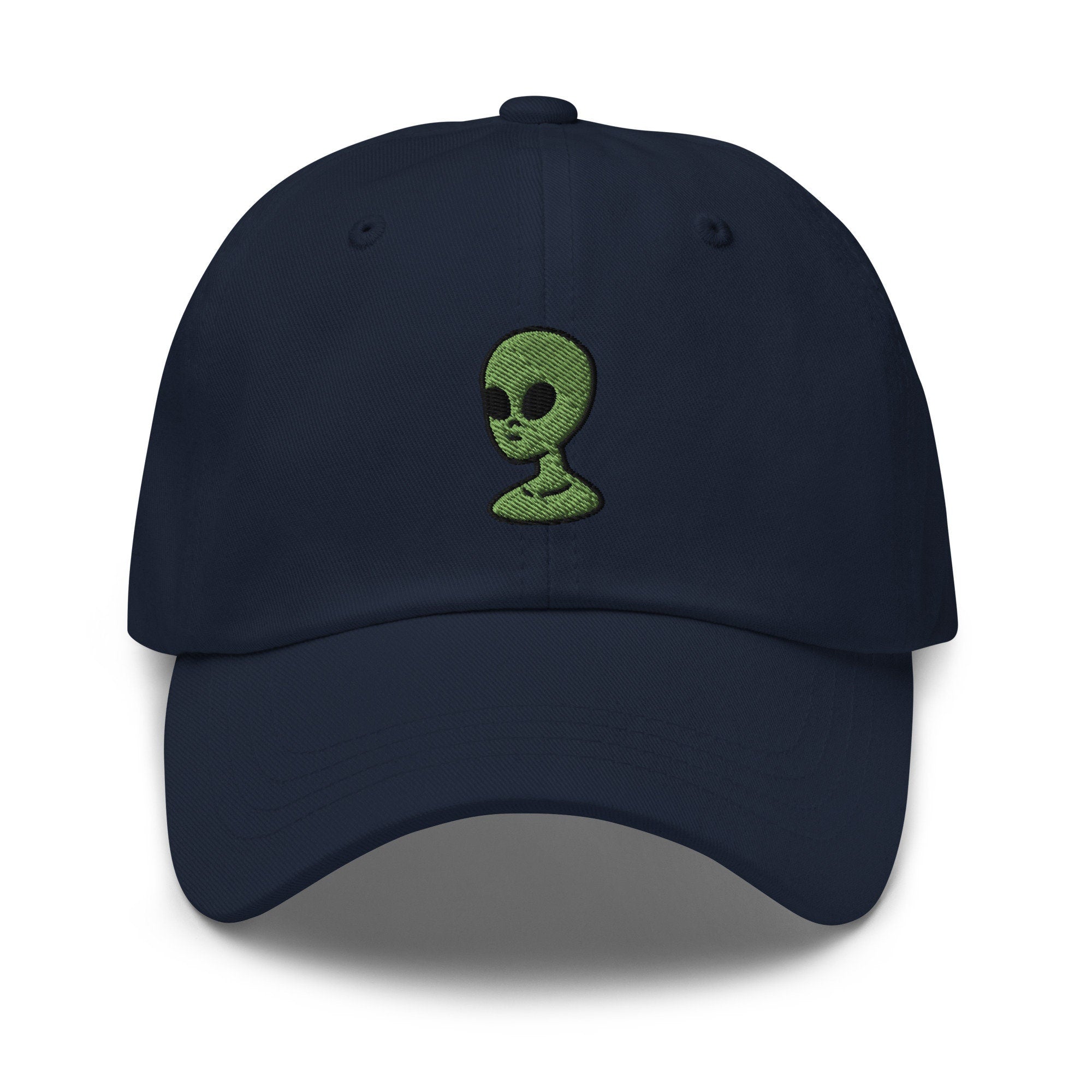 Alien Head Embroidered Dad Hat