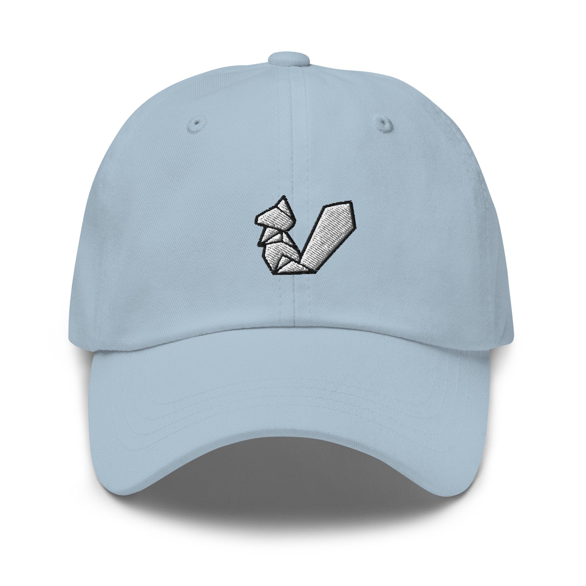 Origami Squirrel Embroidered Dad Hat