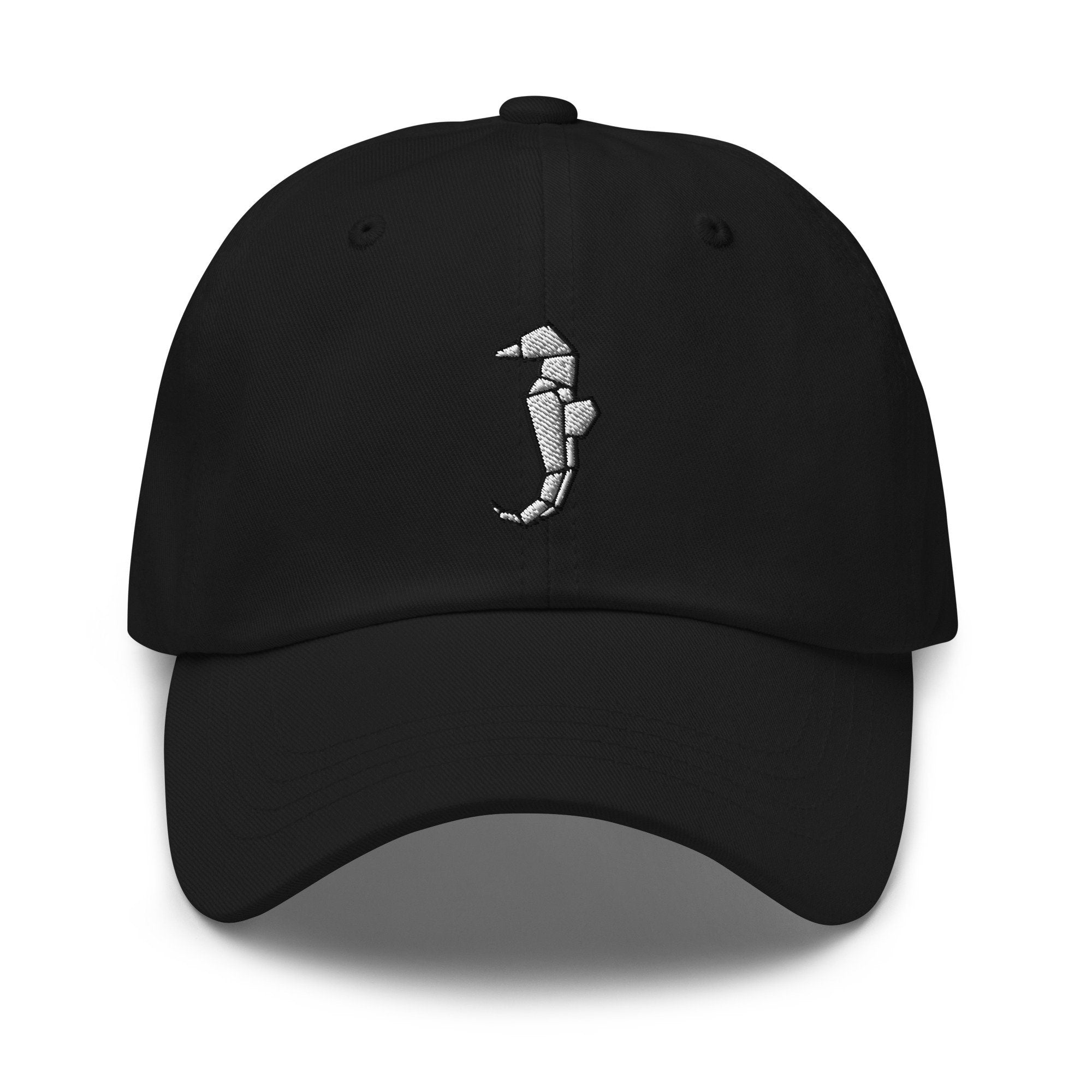 Origami Seahorse Embroidered Dad Hat