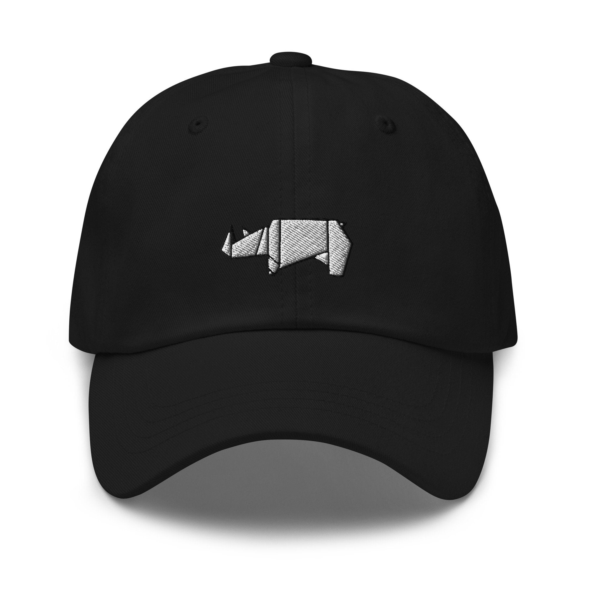 Origami Rhino Embroidered Dad Hat