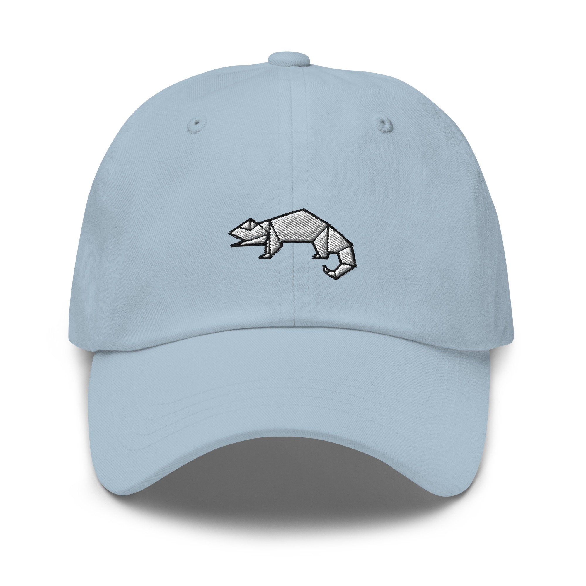 Origami Chameleon Embroidered Dad Hat