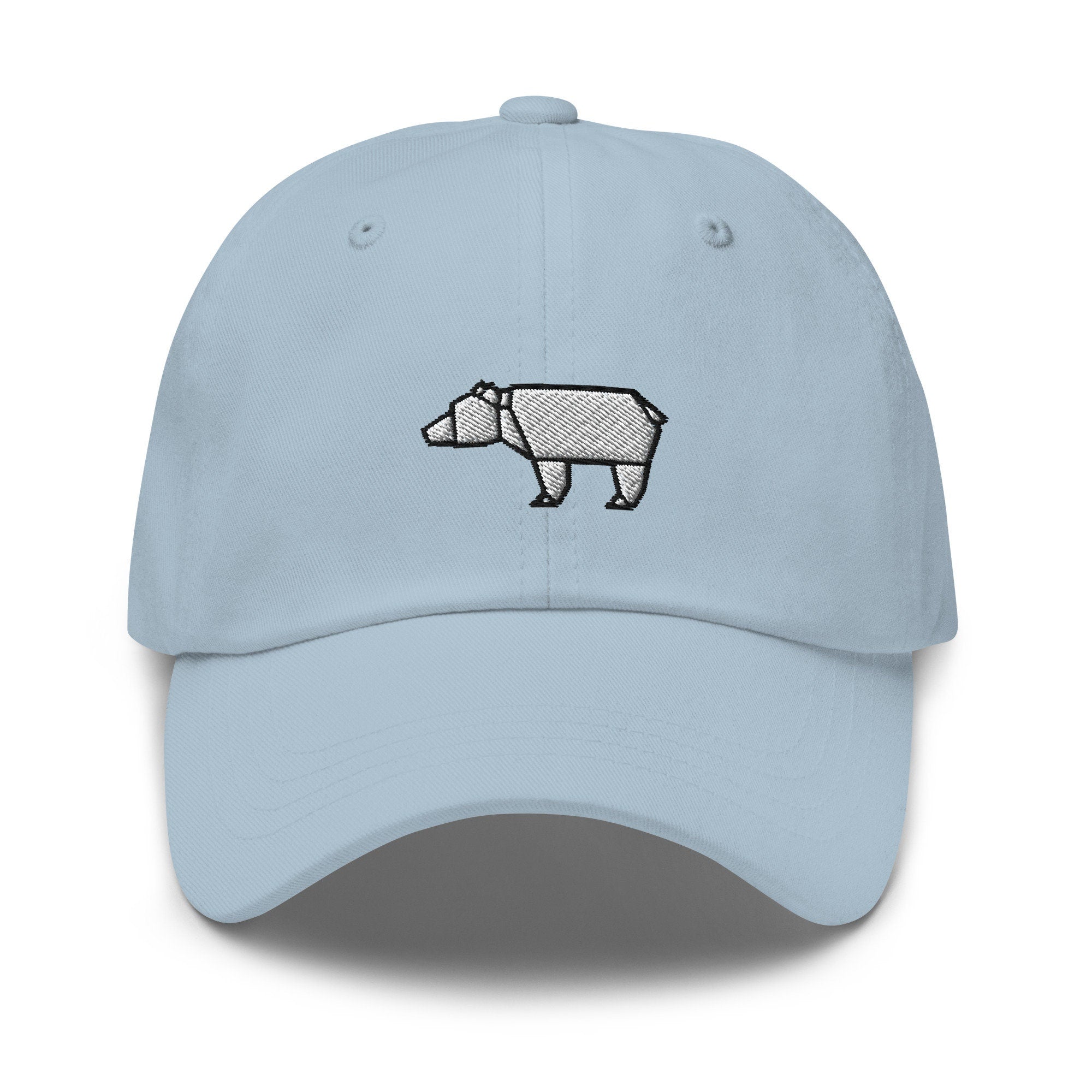 Origami Bear Embroidered Dad Hat