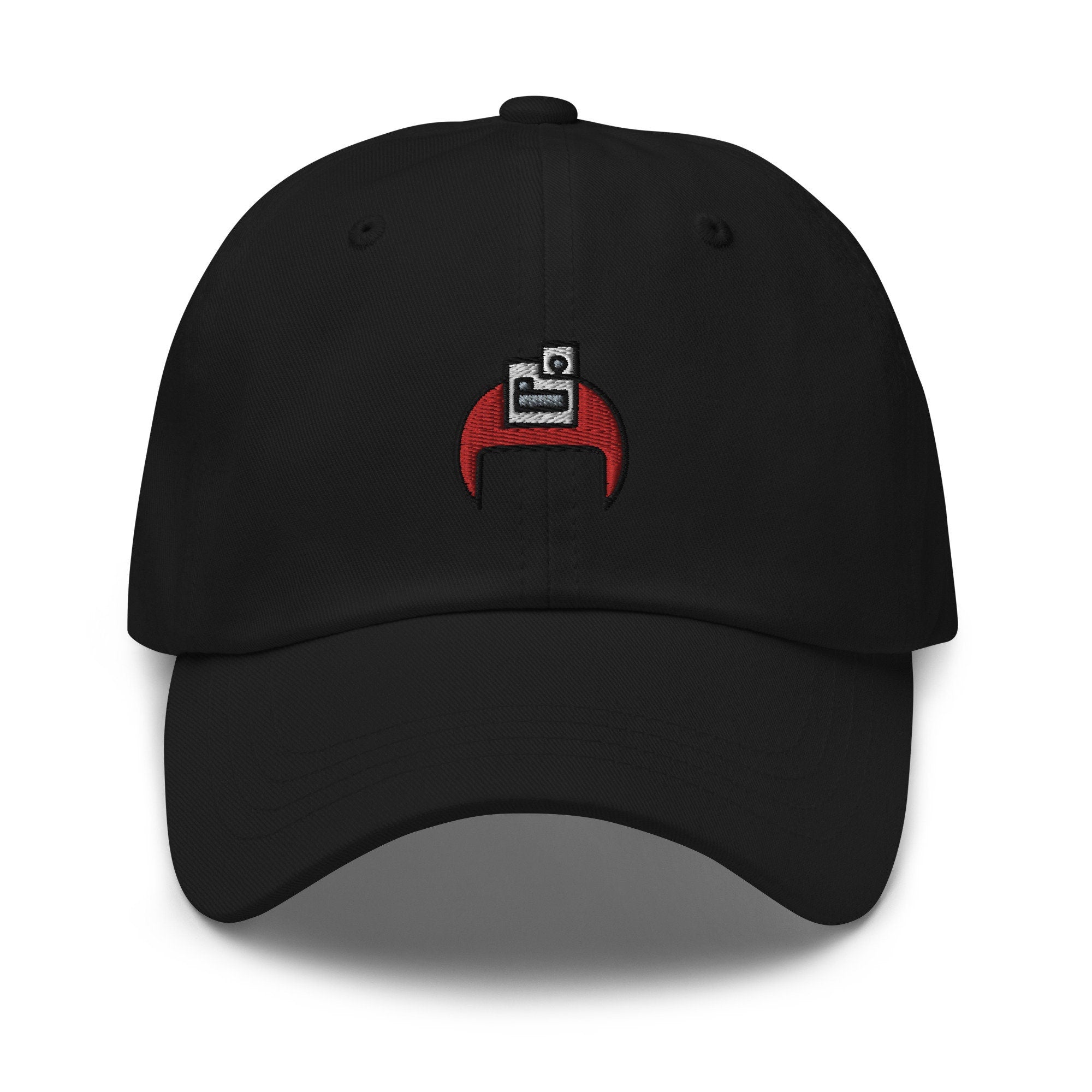 Camera Helmet Embroidered Dad Hat