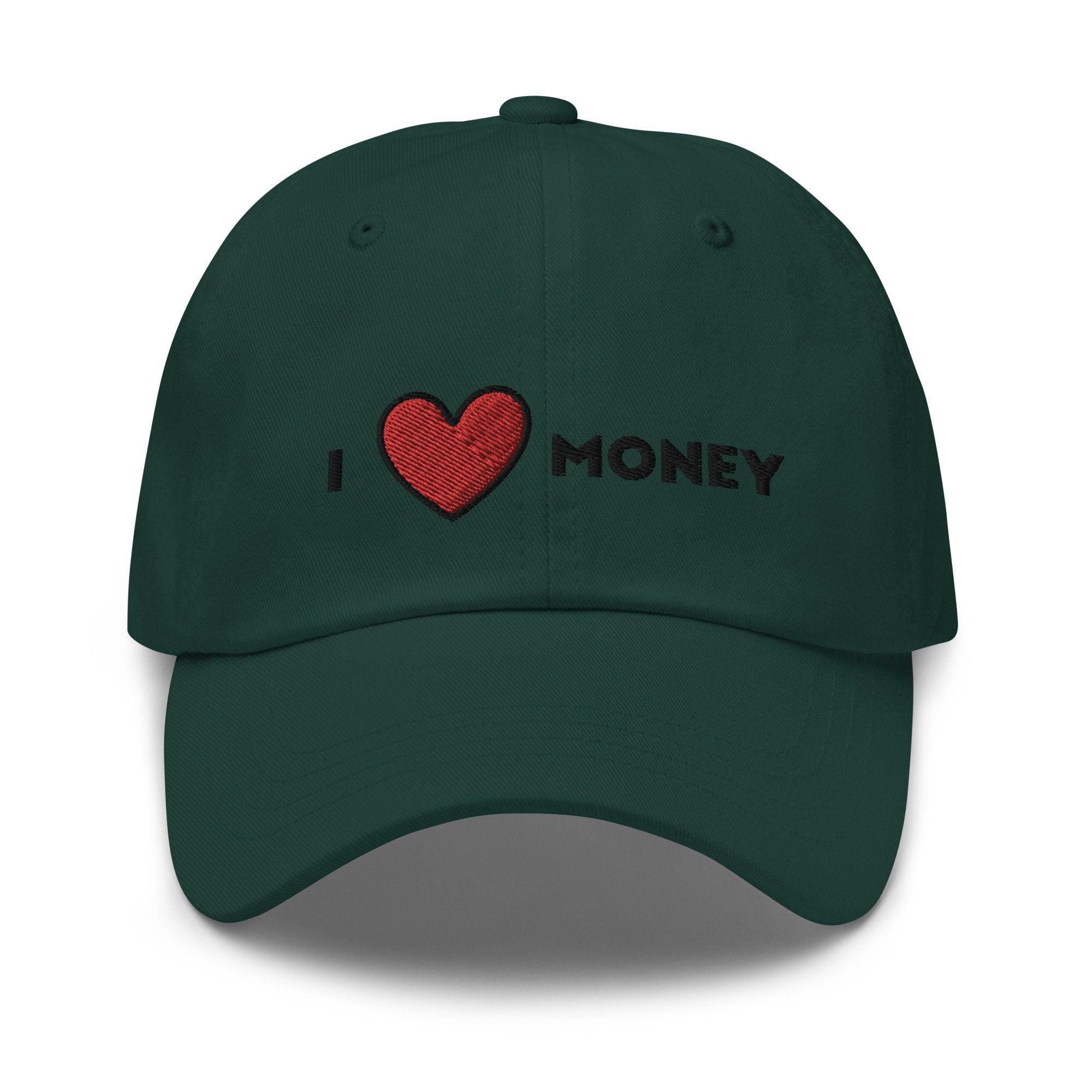 I Heart Money Embroidered Dad Hat