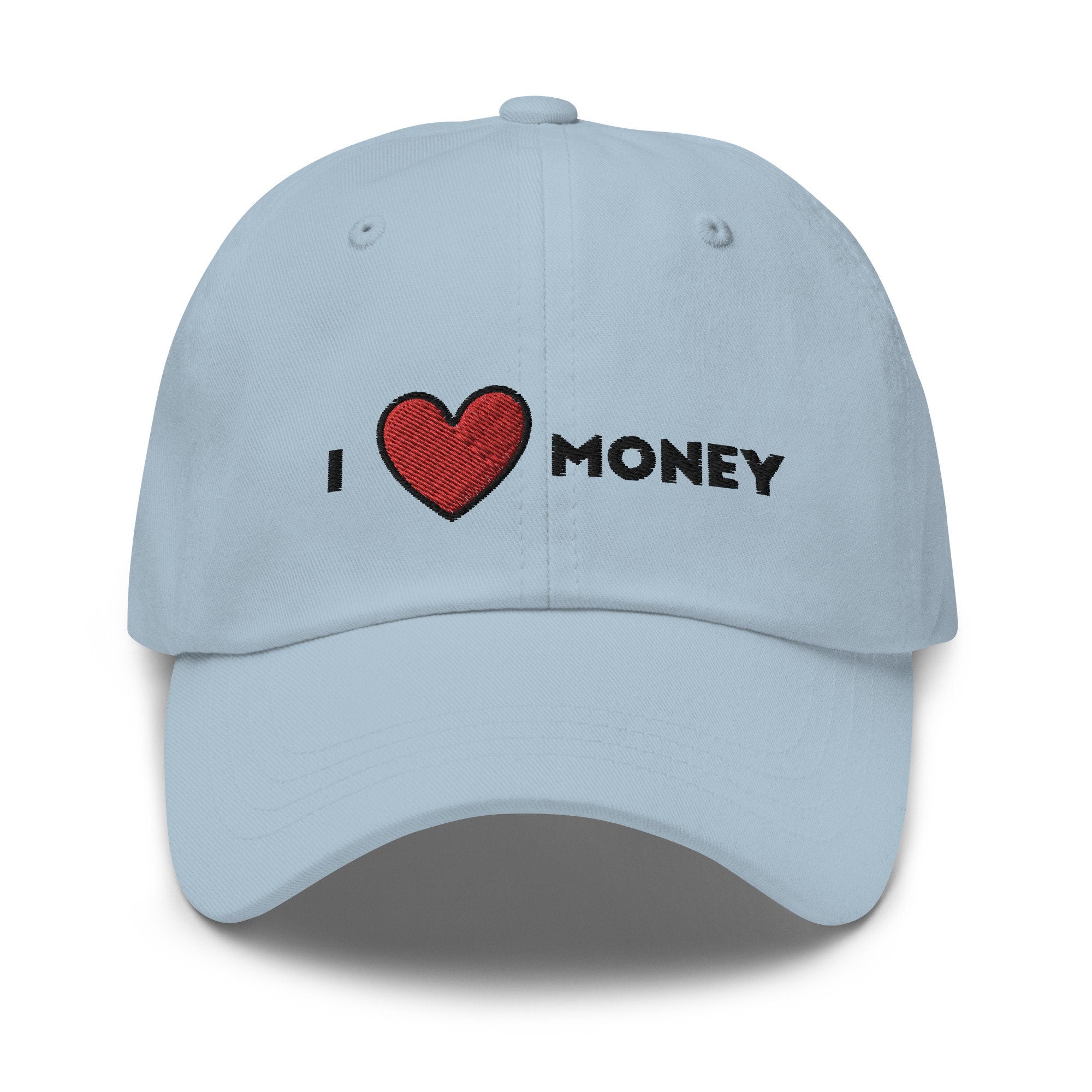 I Heart Money Embroidered Dad Hat