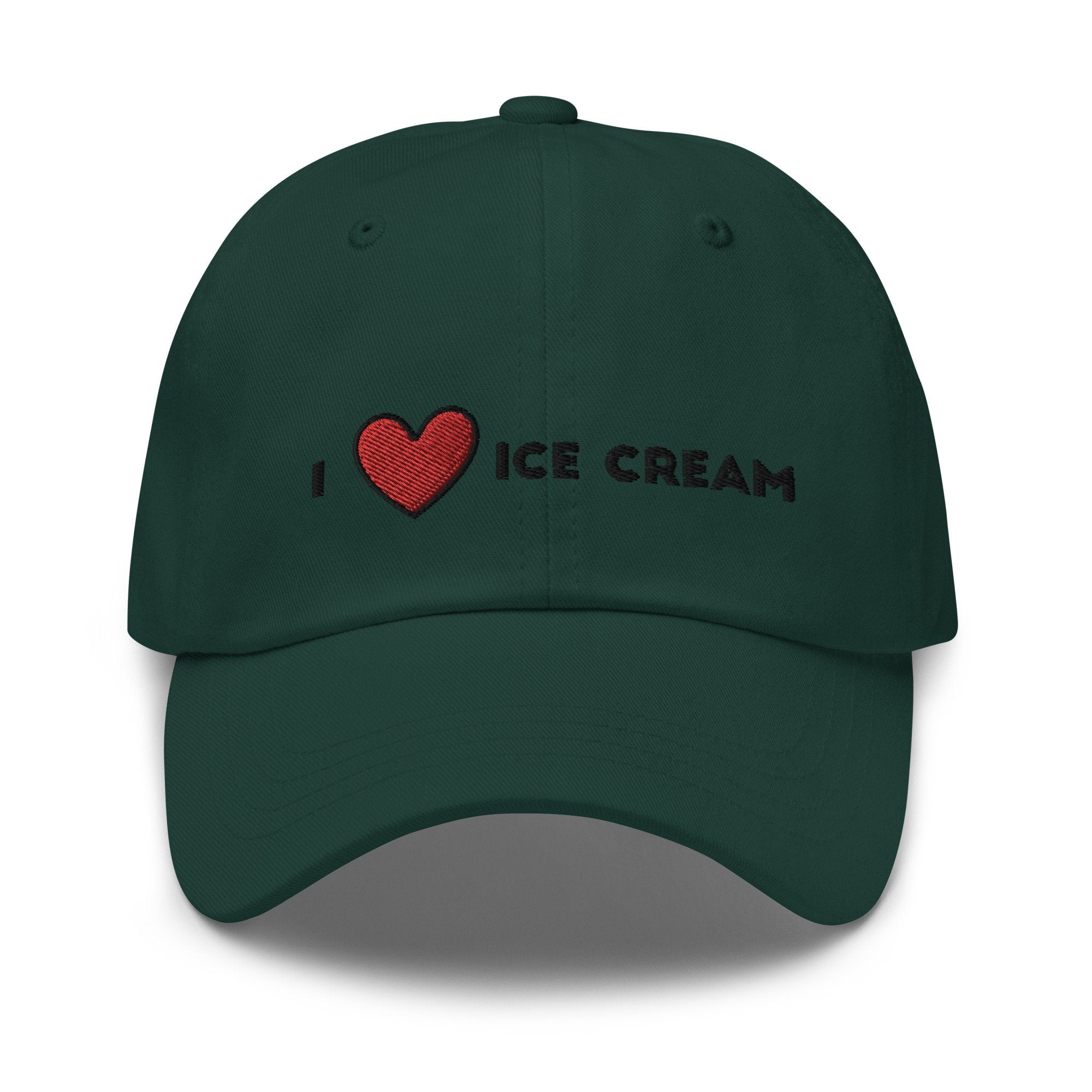 I Love Ice Cream Embroidered Dad Hat