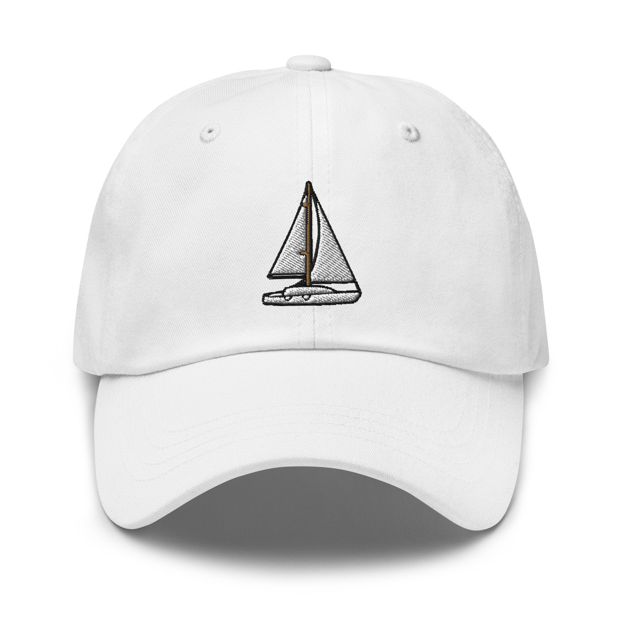 Sailboat Yacht Embroidered Dad Hat