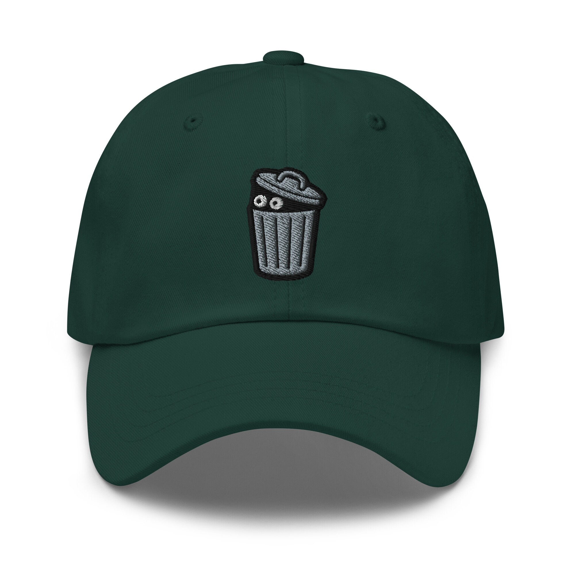 Trash Can Monster Embroidered Dad Hat