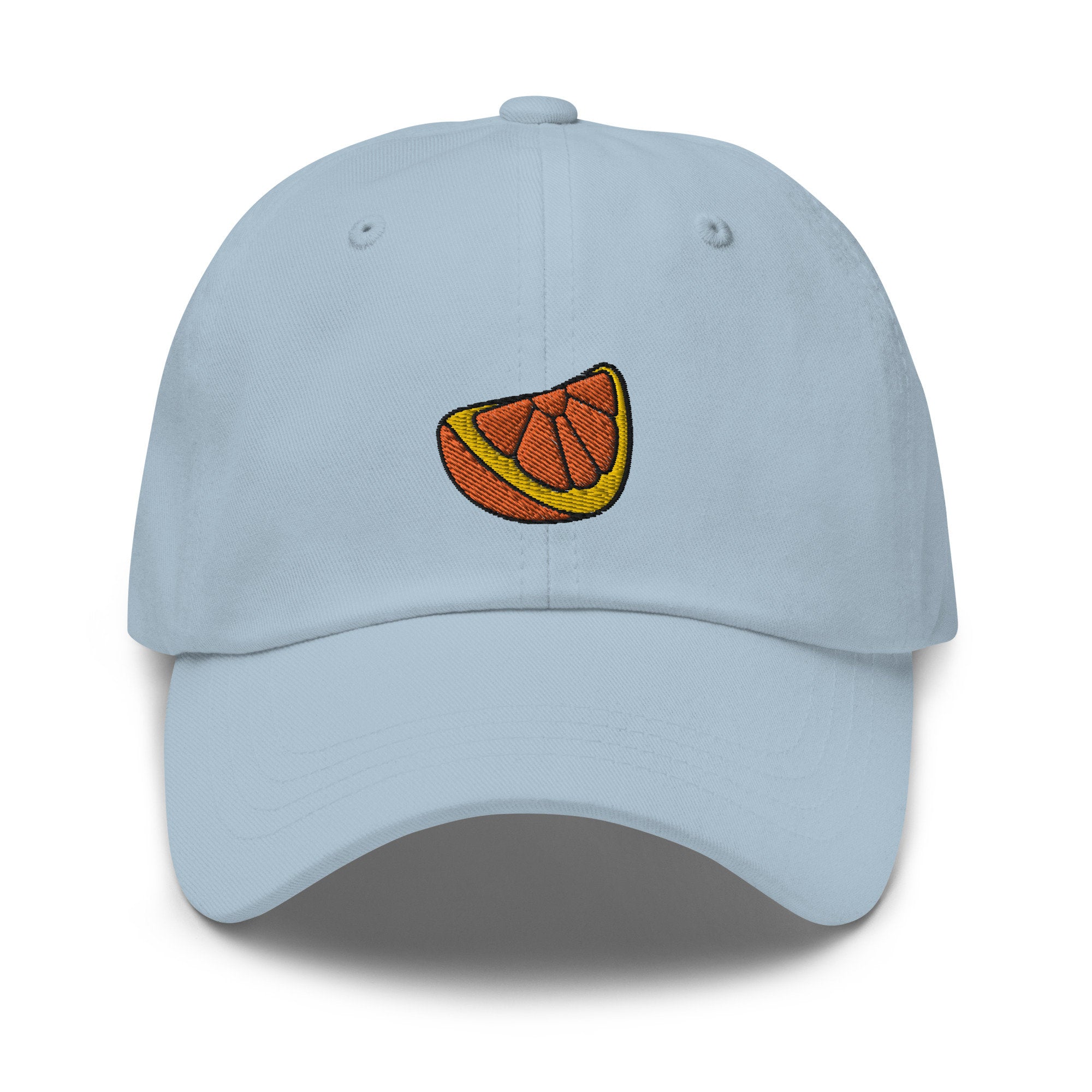 Orange Embroidered Dad Hat