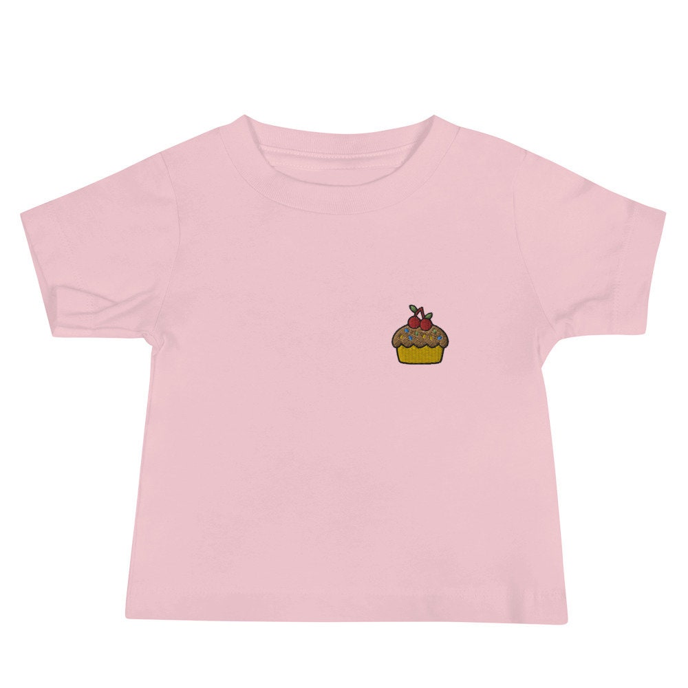 Cupcake Baby Jersey Short Sleeve Tee, Baby Shower T-Shirt Gift, Boys and Girls Shirt - Multiple Colors