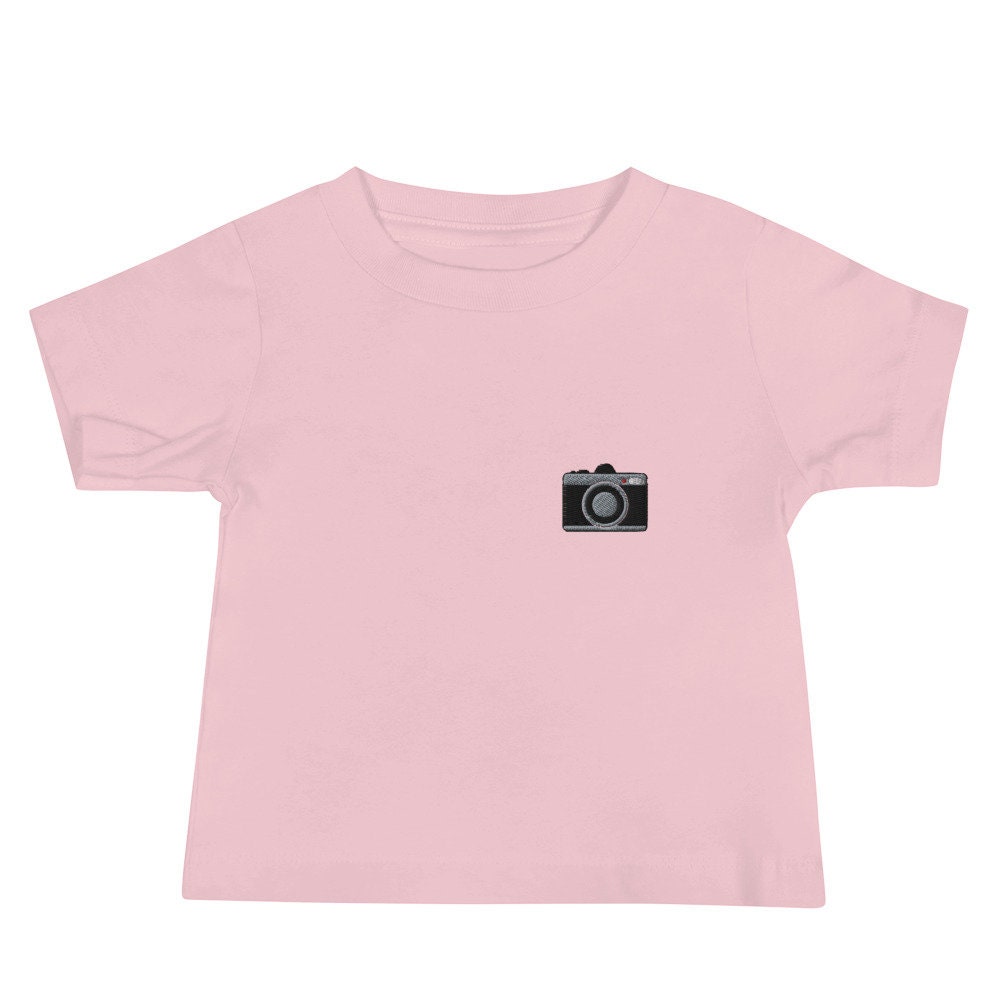 Camera Baby Jersey Short Sleeve Tee, Baby Shower T-Shirt Gift, Boys and Girls Shirt - Multiple Colors