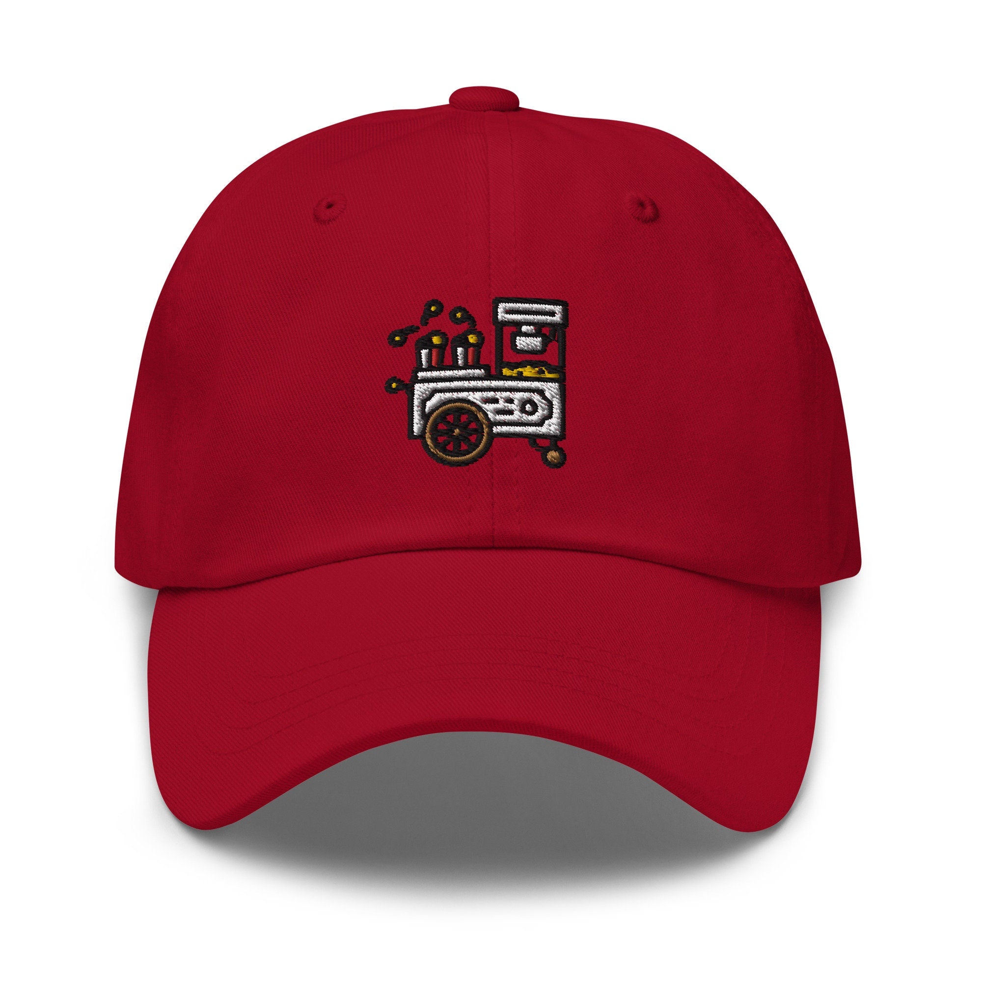 Popcorn Cart Embroidered Dad Hat