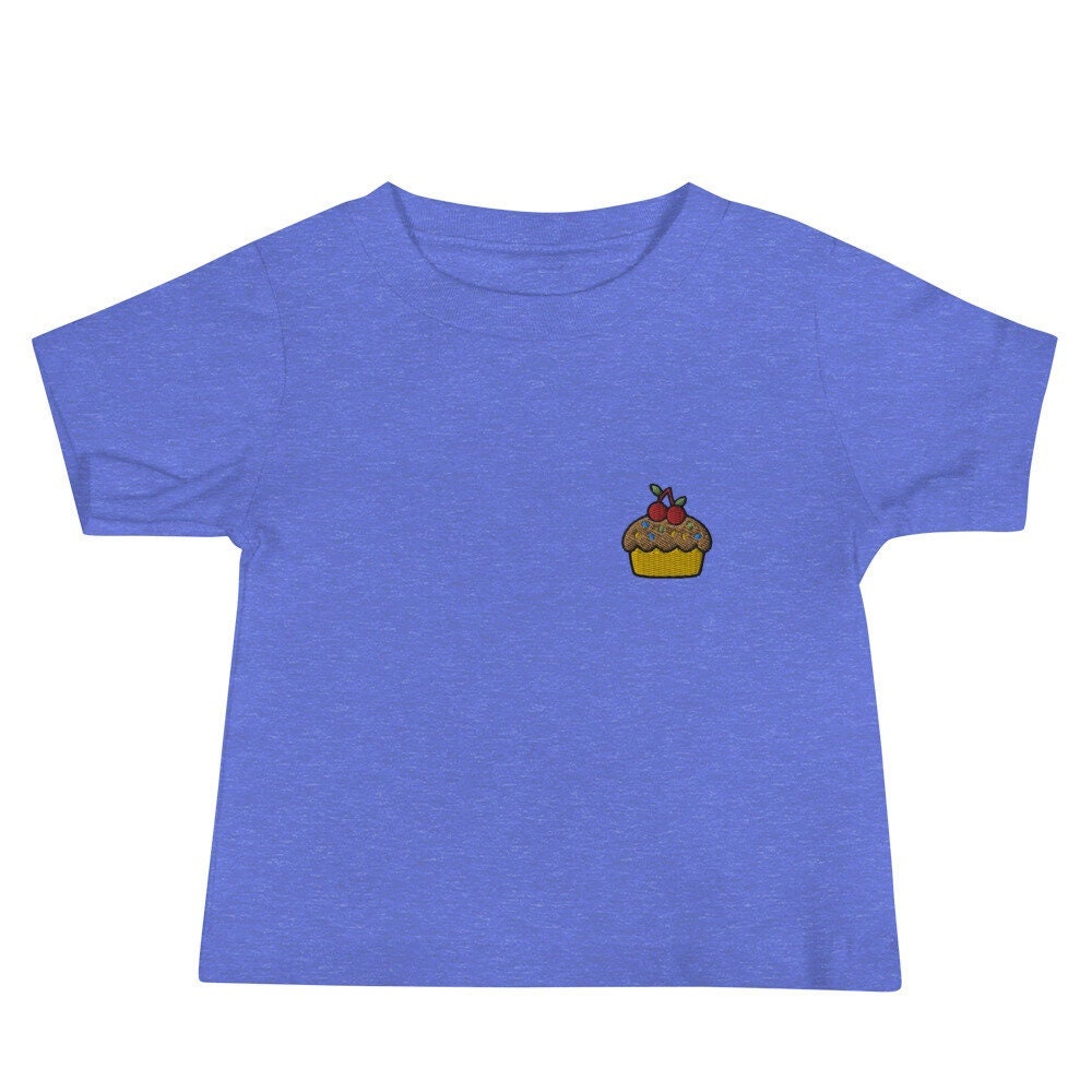 Cupcake Baby Jersey Short Sleeve Tee, Baby Shower T-Shirt Gift, Boys and Girls Shirt - Multiple Colors