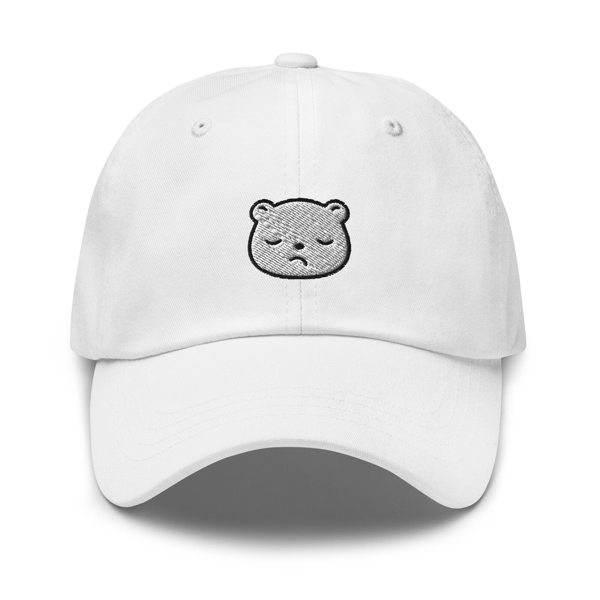 Sad Polar Bear Embroidered Dad Hat