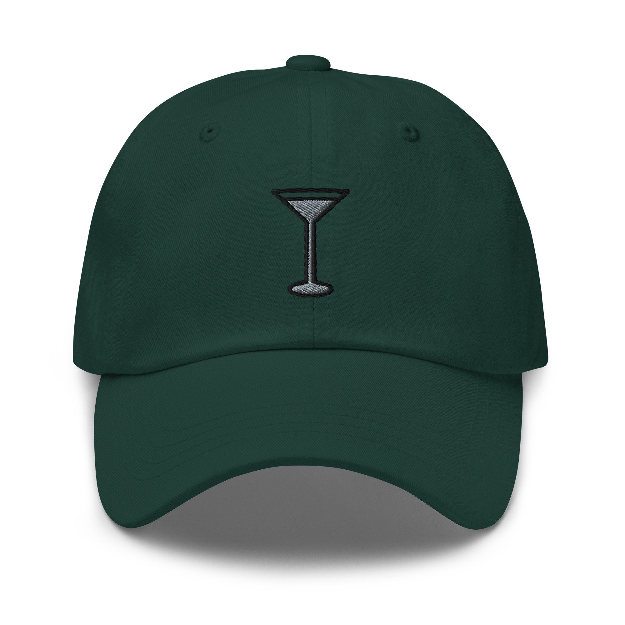 Martini Glass Embroidered Dad Hat