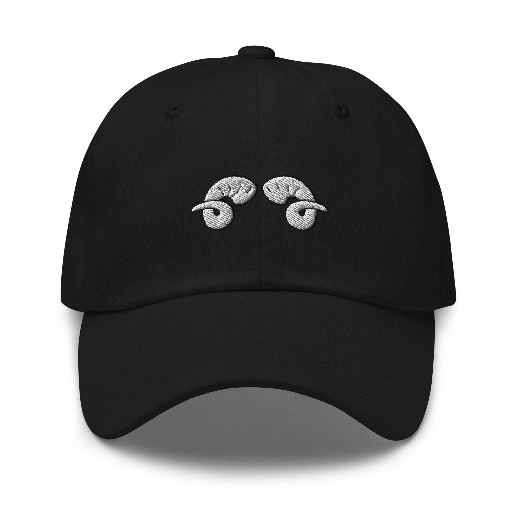 Curly Horns Embroidered Dad Hat