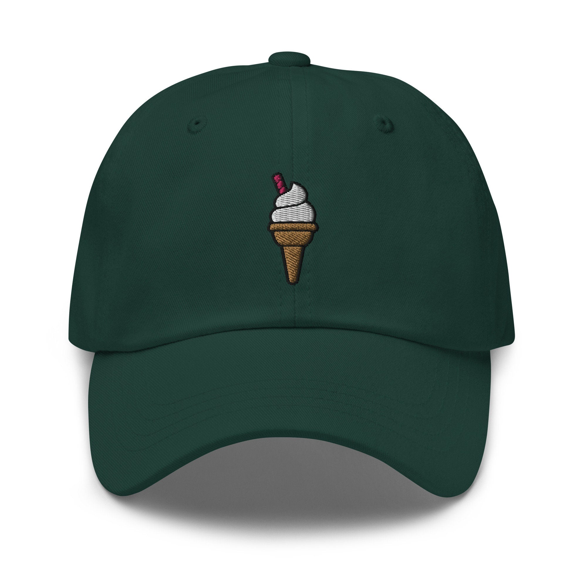Vanilla Ice Cream Embroidered Dad Hat