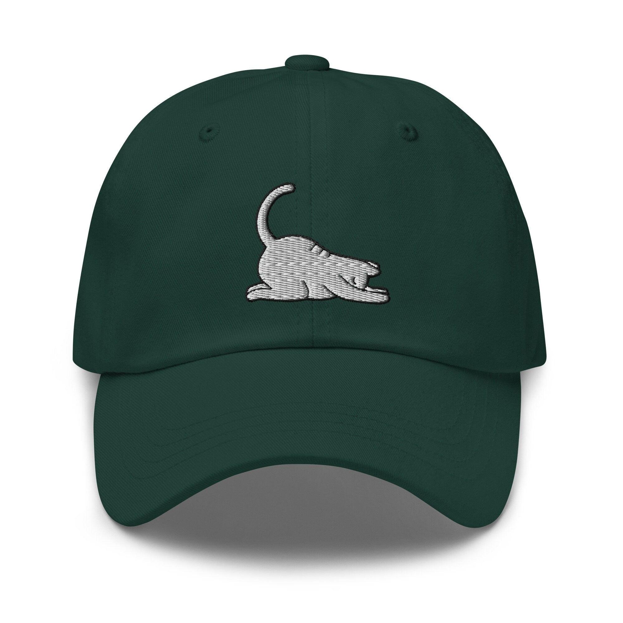 Yoga Cat Embroidered Dad Hat