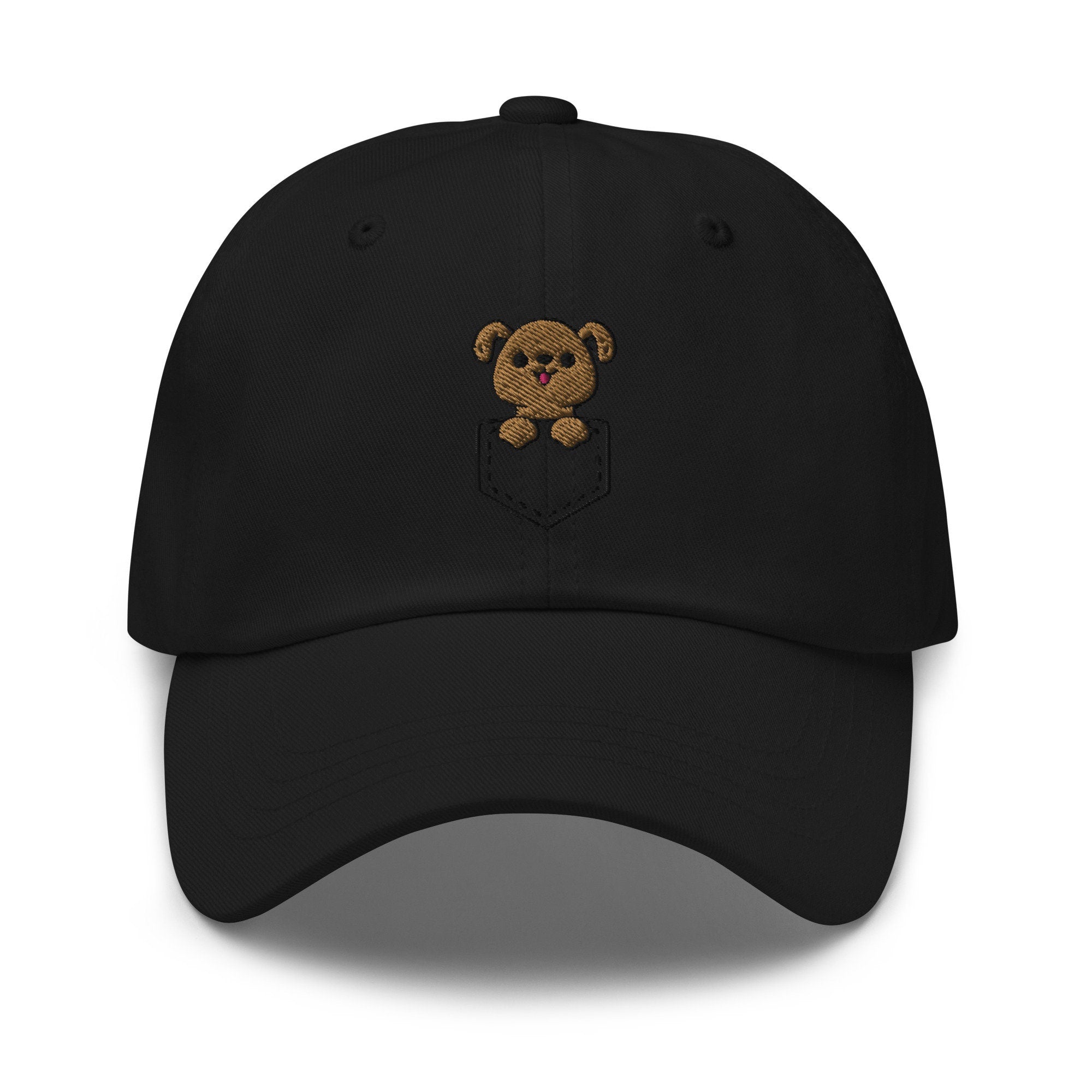 Puppy Pocket Embroidered Dad Hat