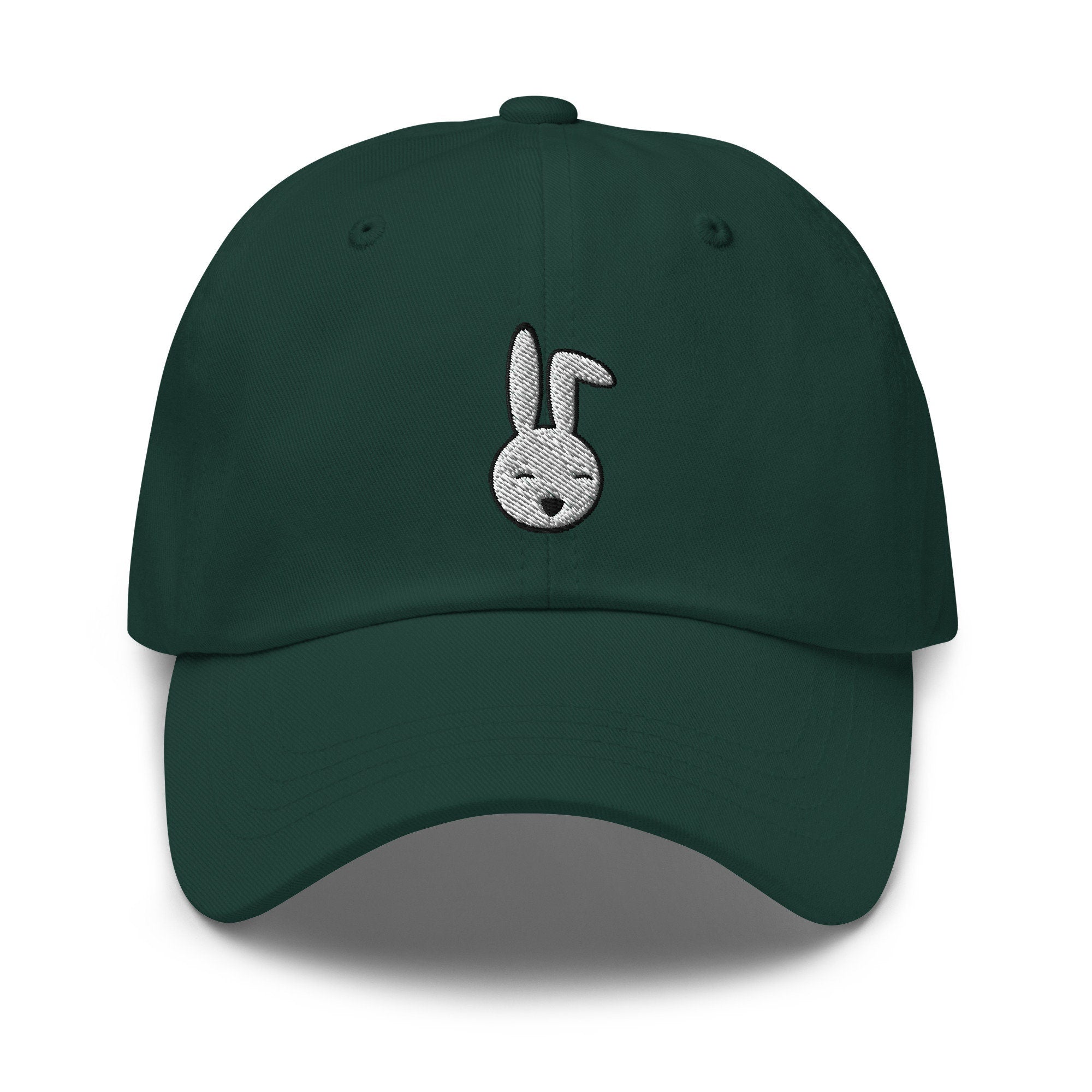 Bunny Face Embroidered Dad Hat