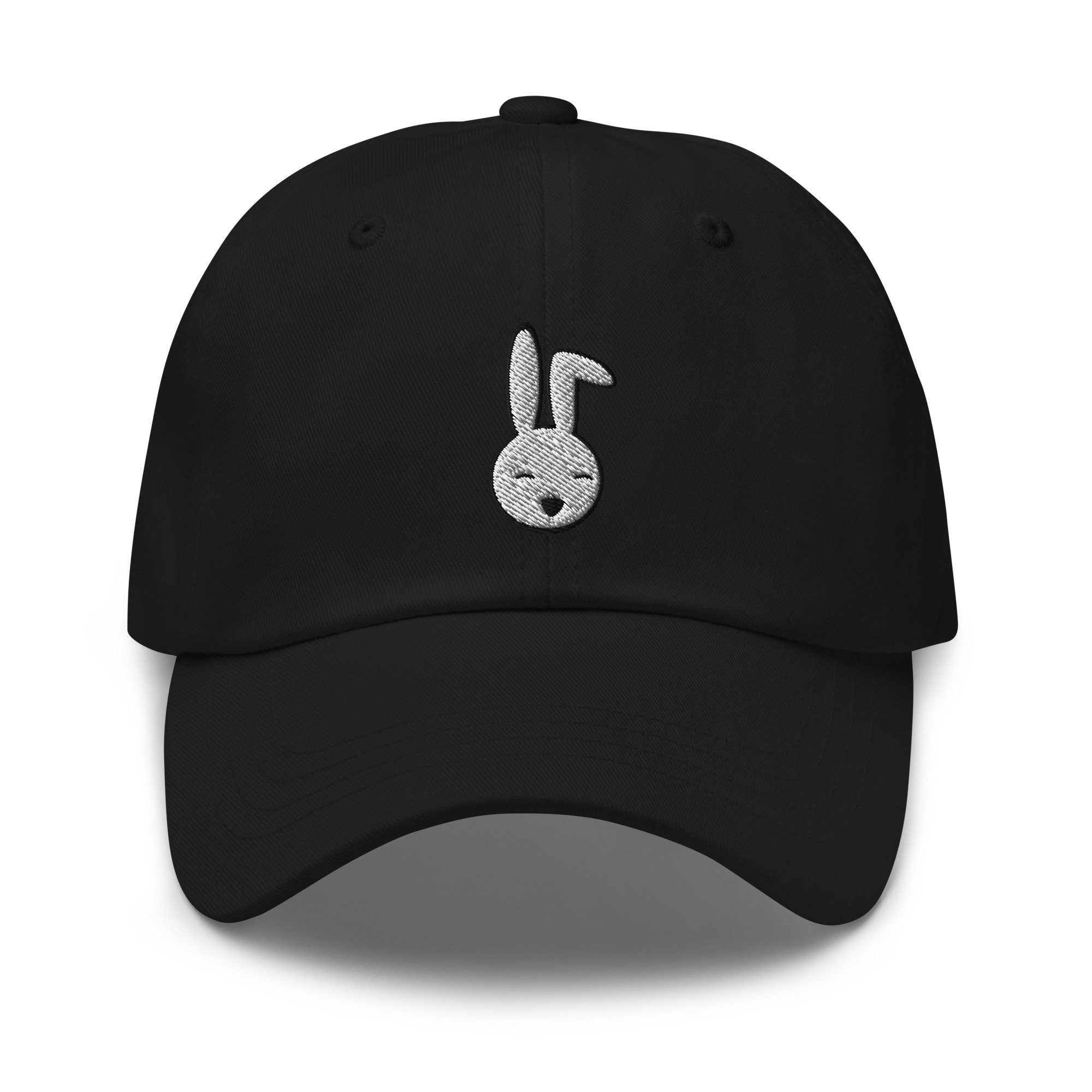 Bunny Face Embroidered Dad Hat