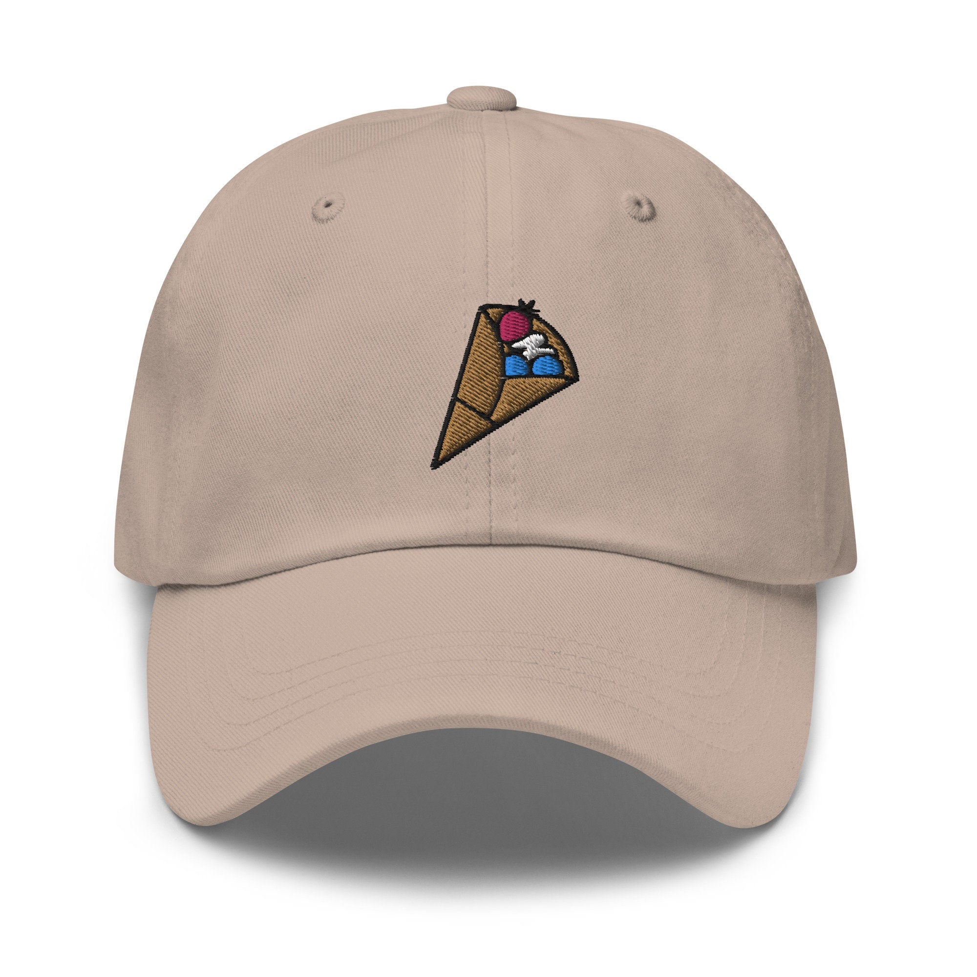 Crepe Embroidered Dad Hat