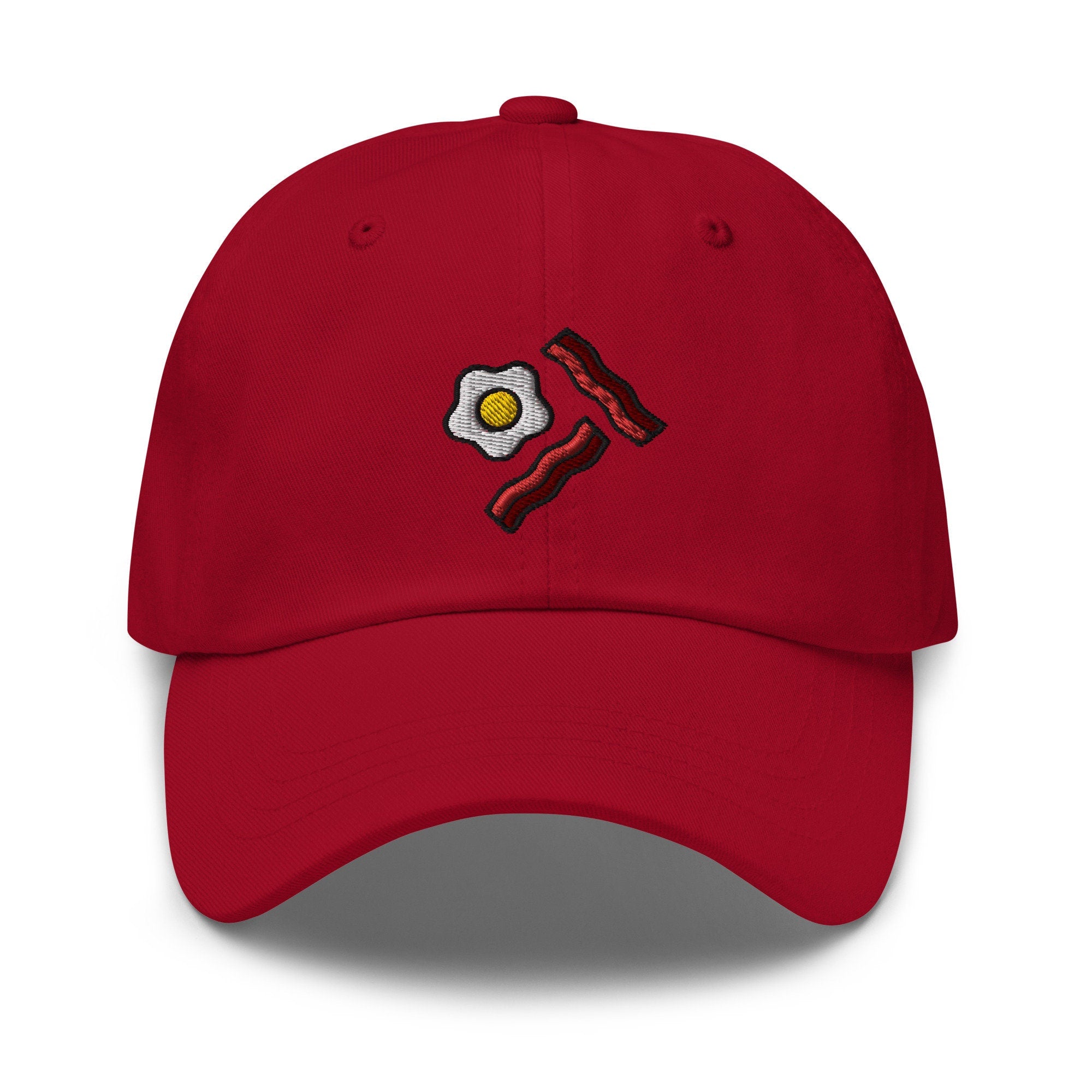 Bacon and Eggs Embroidered Dad Hat