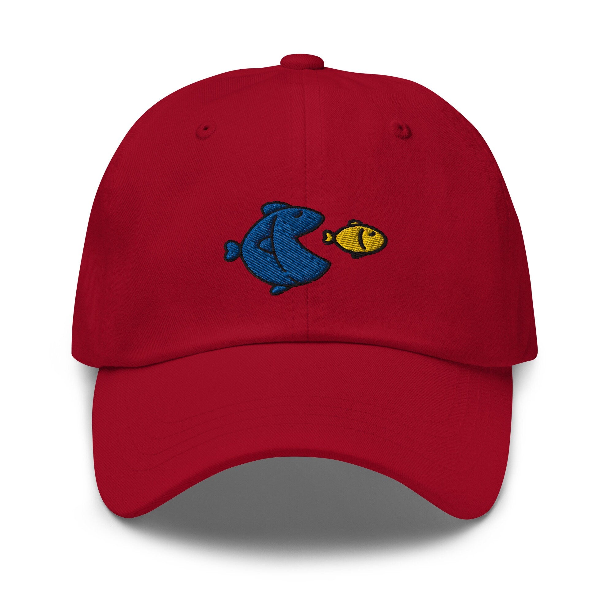 Capitalism Fish Embroidered Dad Hat