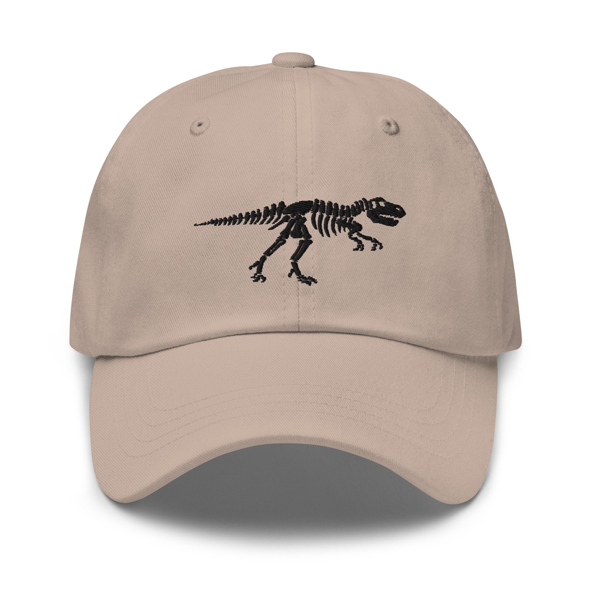 T-Rex Skeleton Embroidered Dad Hat