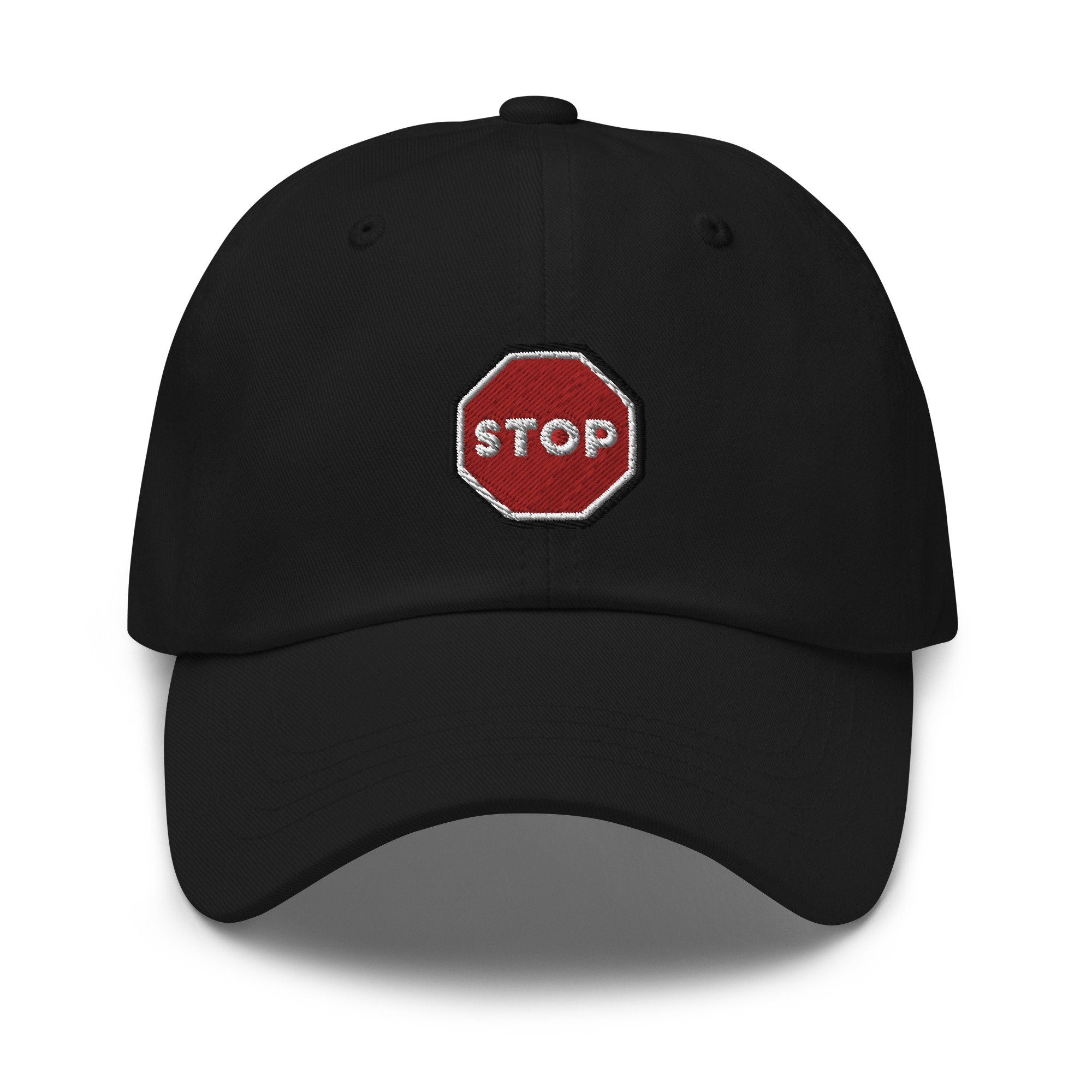 Stop Sign Embroidered Dad Hat