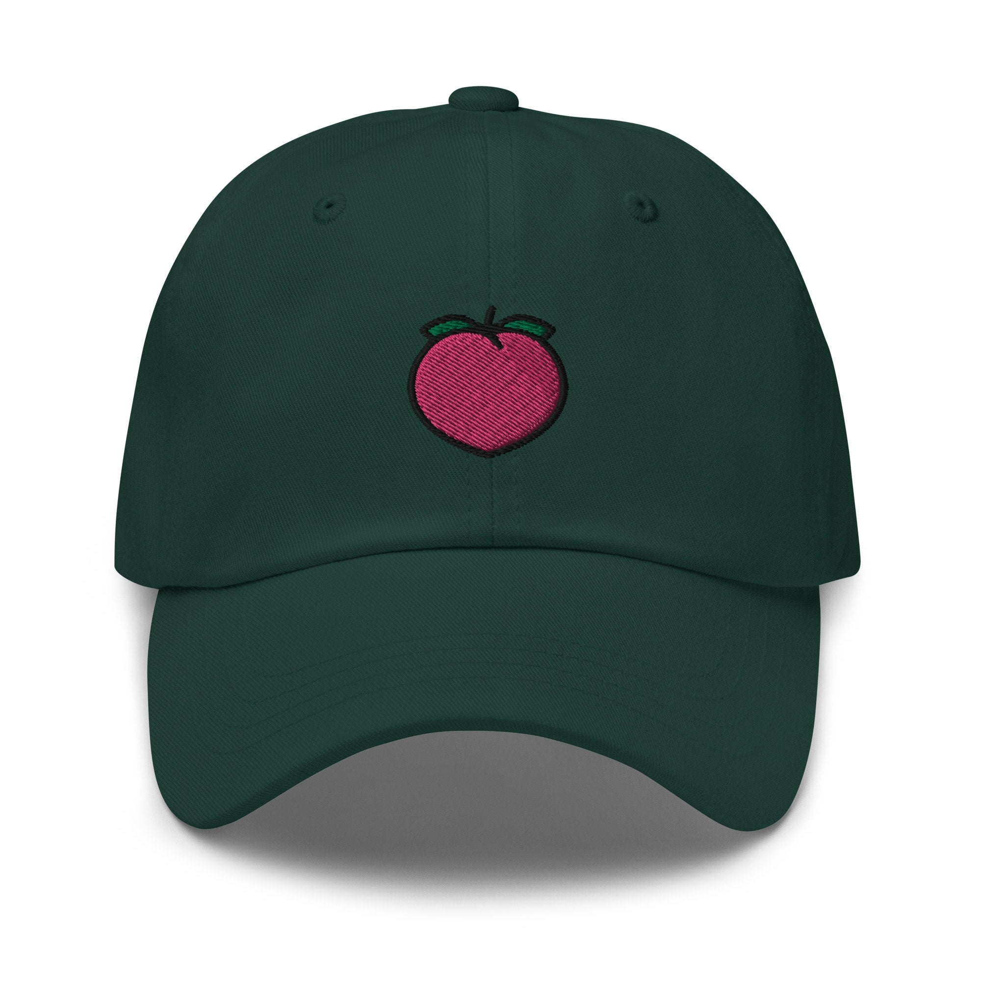 Peach Embroidered Dad Hat