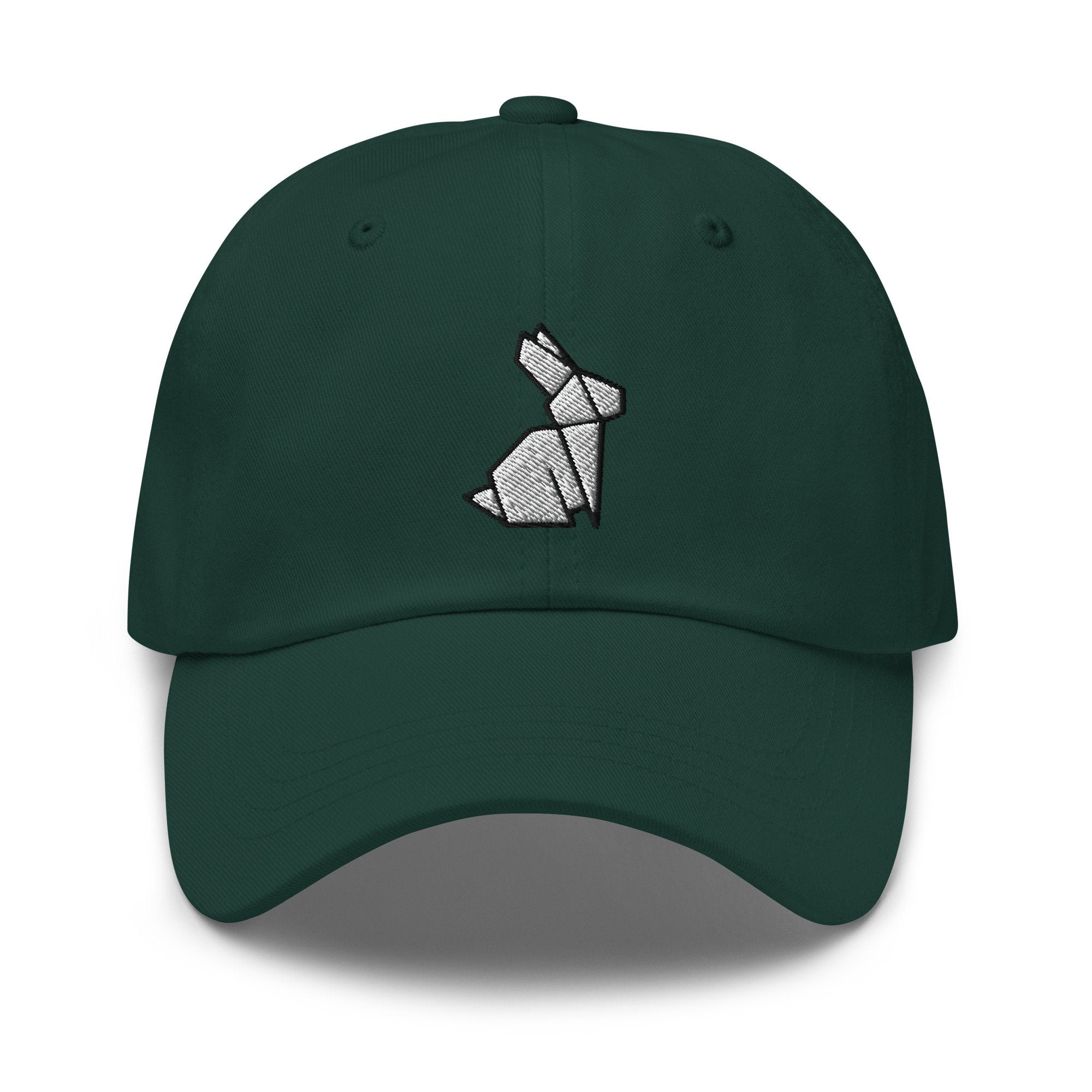 Origami Rabbit Embroidered Dad Hat