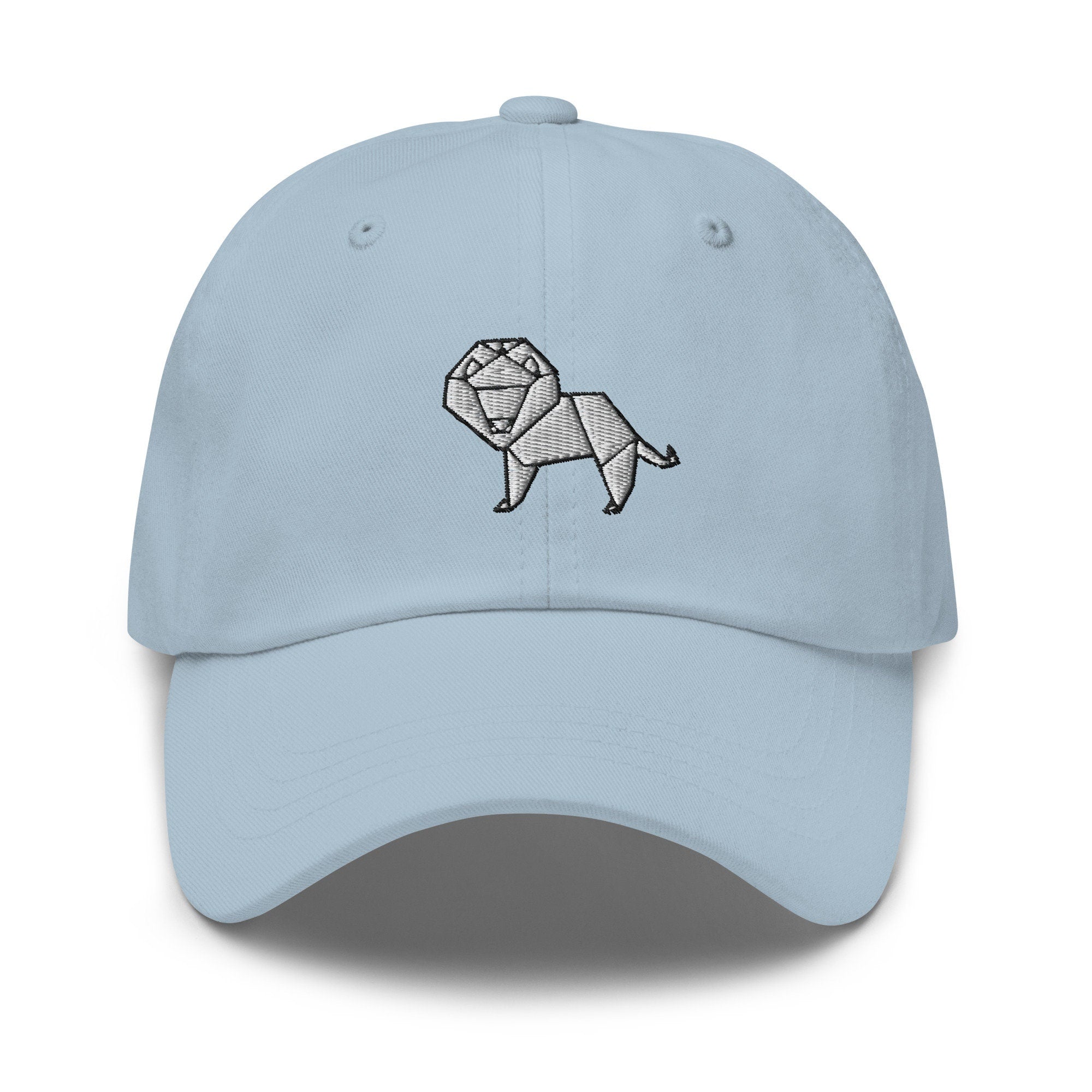 Origami Lion Embroidered Dad Hat