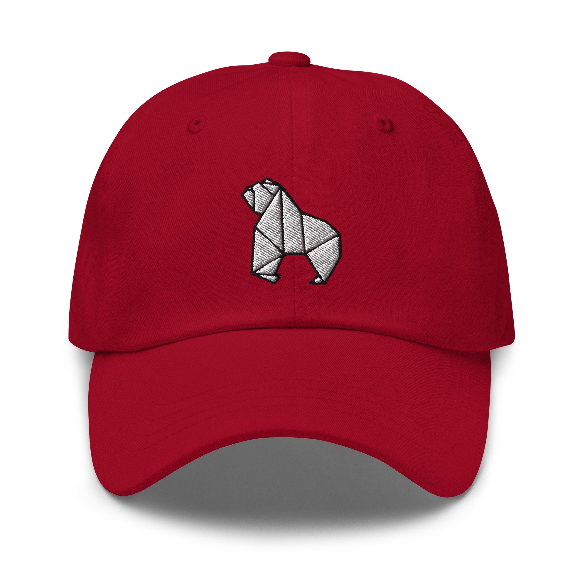 Origami Gorilla Embroidered Dad Hat