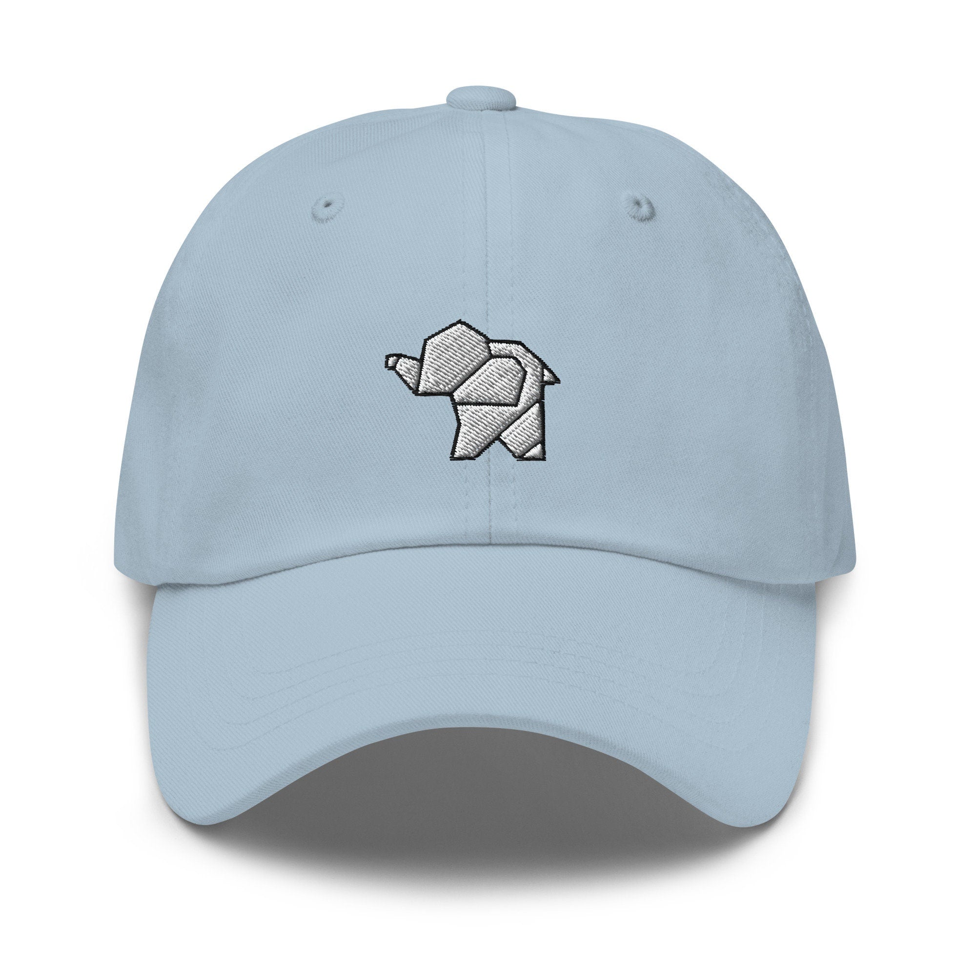 Origami Elephant Embroidered Dad Hat