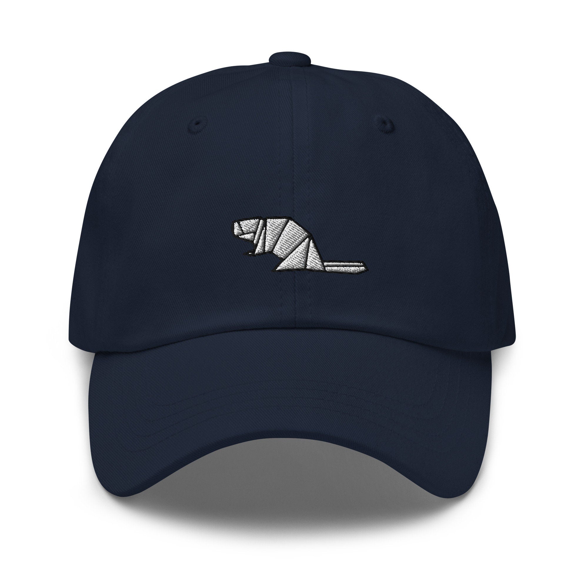 Origami Beaver Embroidered Dad Hat