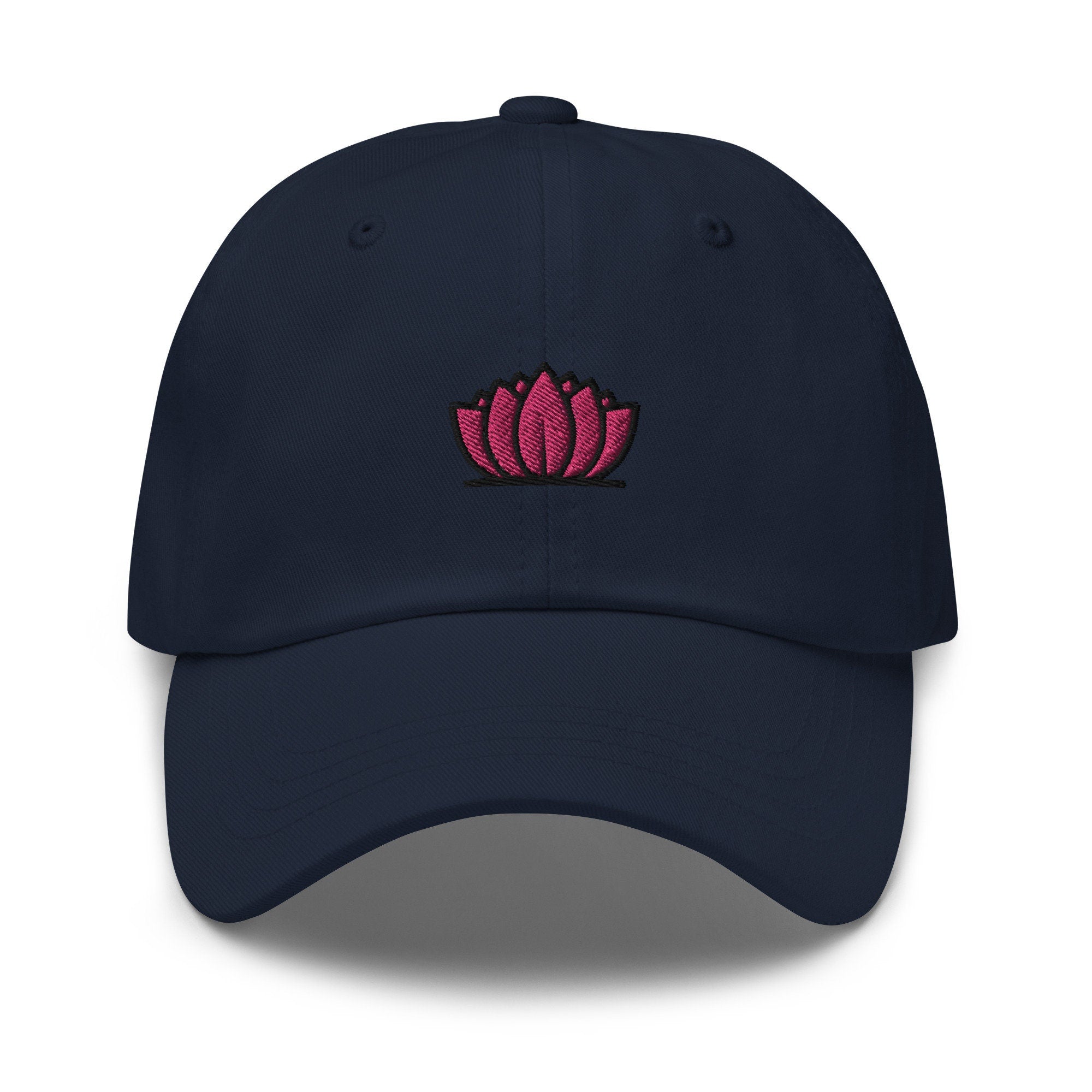 Lotus Embroidered Dad Hat