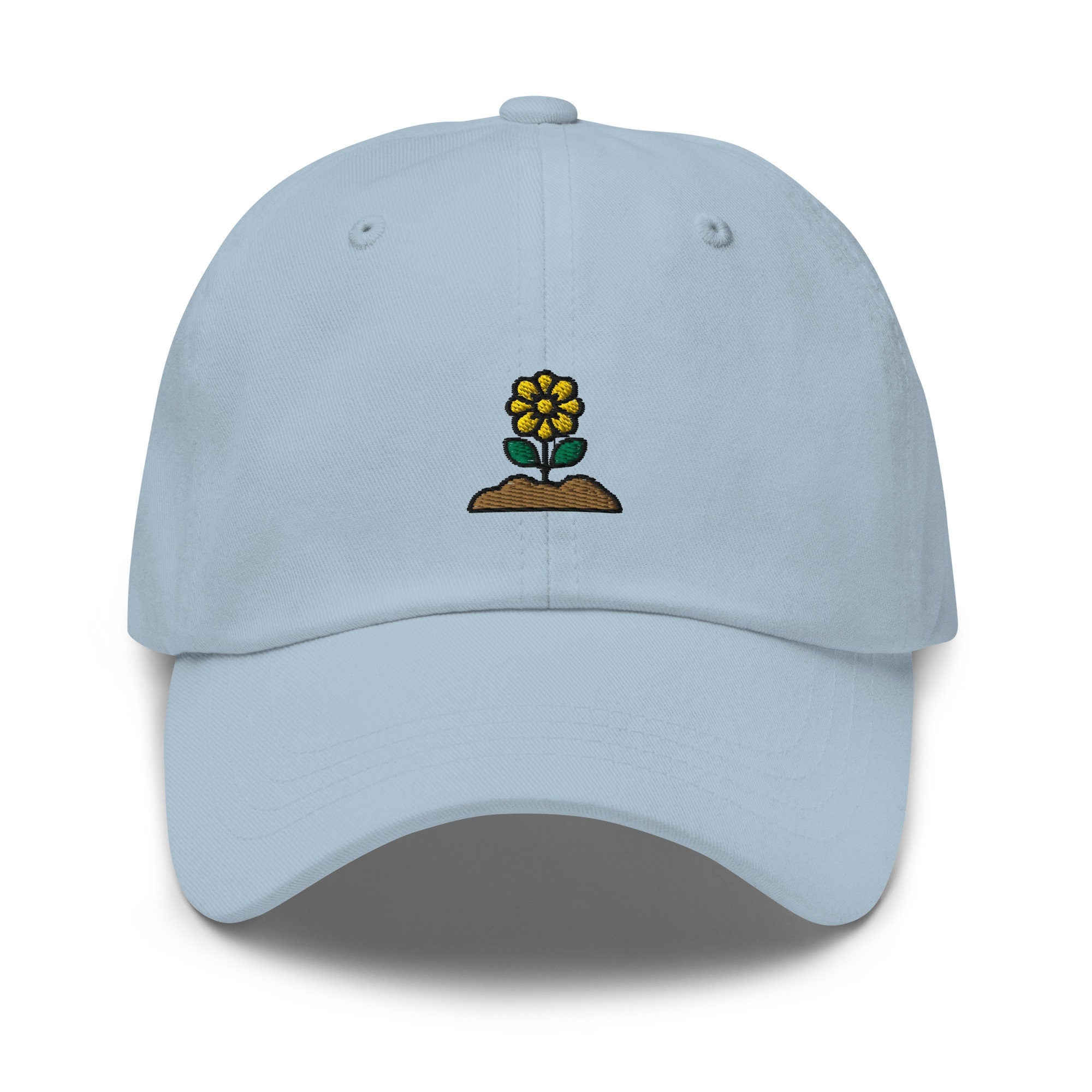 Flower Embroidered Dad Hat