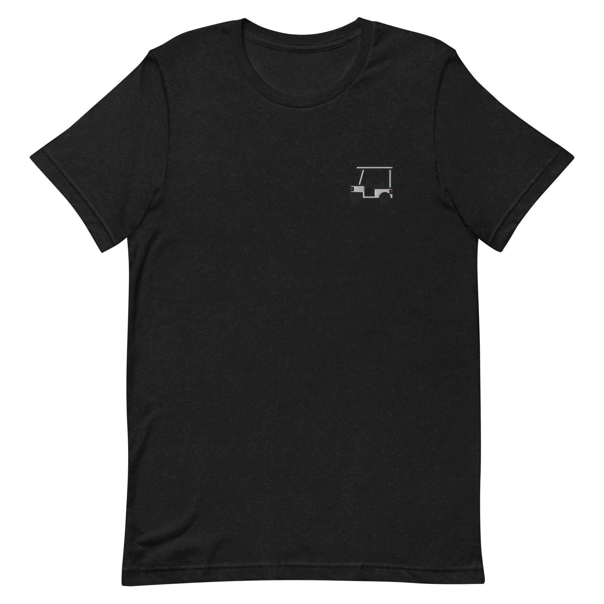 Golf Cart Premium Men's T-Shirt, Embroidered Men's T-Shirt Gift for Boyfriend, Men's Short Sleeve Shirt - Multiple Colors