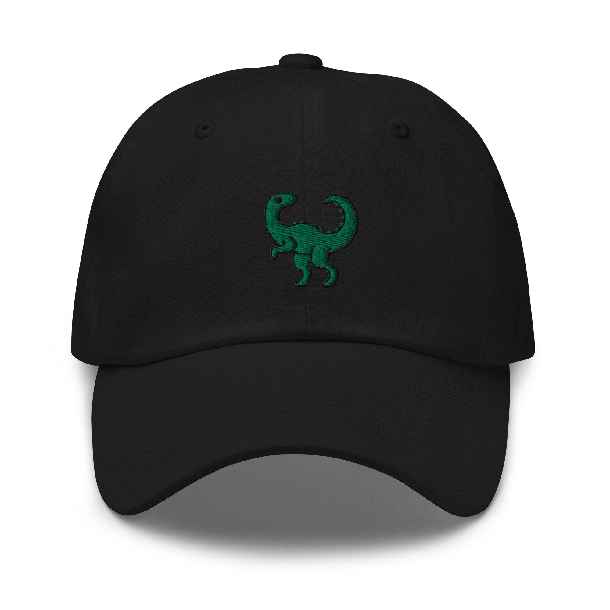 Green Dinosaur Embroidered Dad Hat