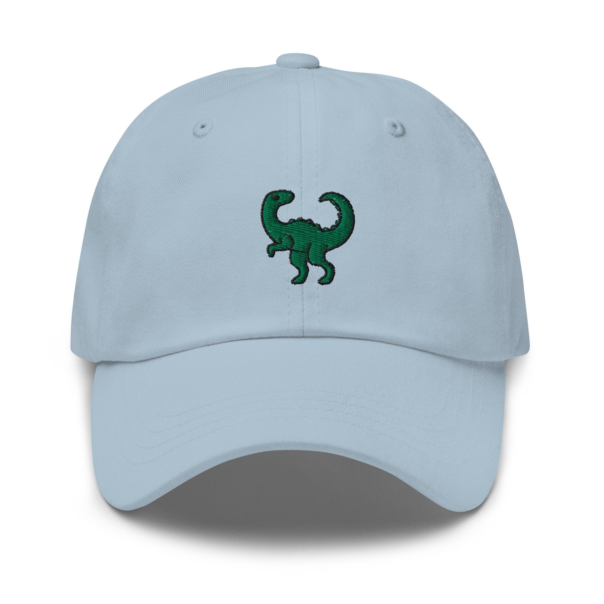 Green Dinosaur Embroidered Dad Hat