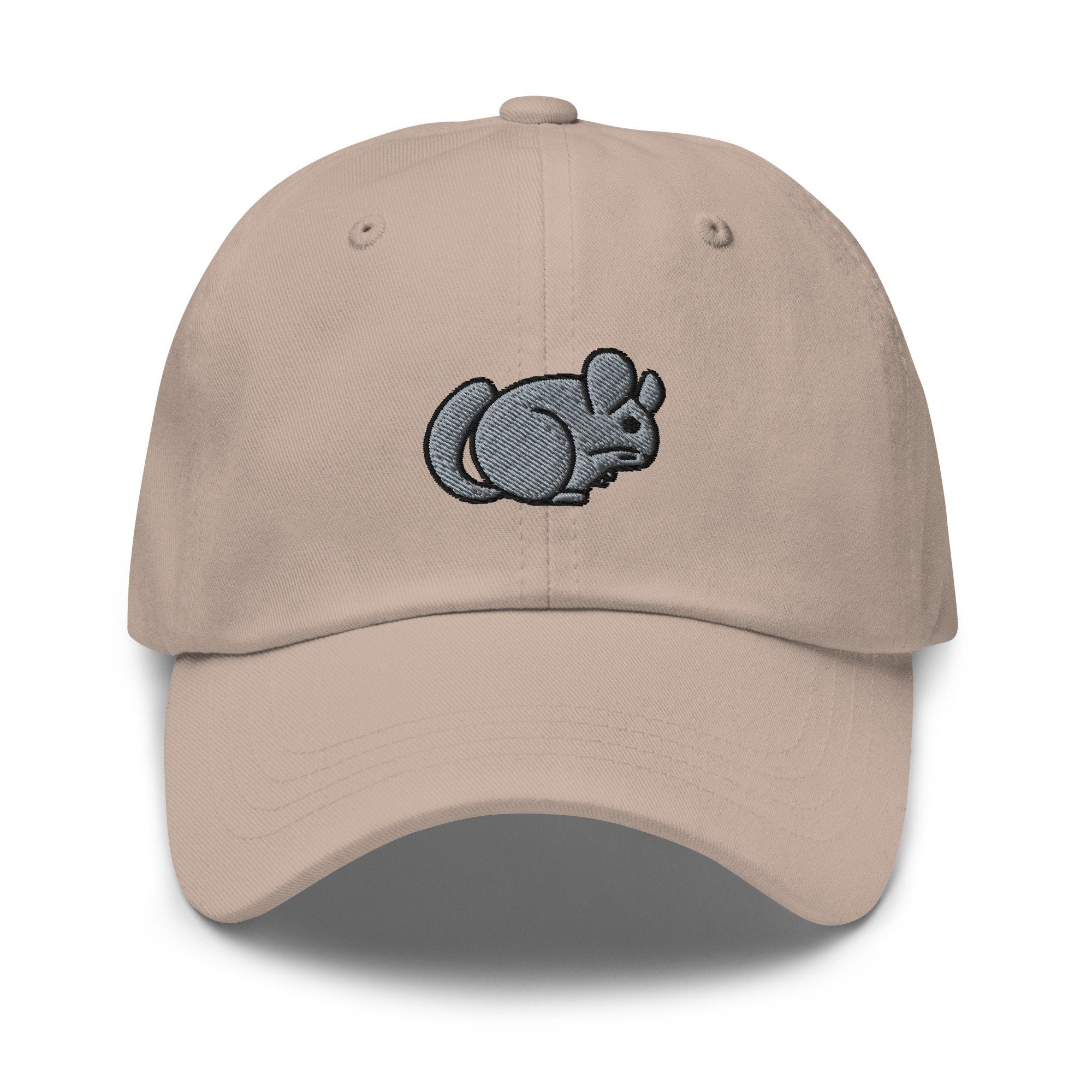 Chinchilla Embroidered Dad Hat