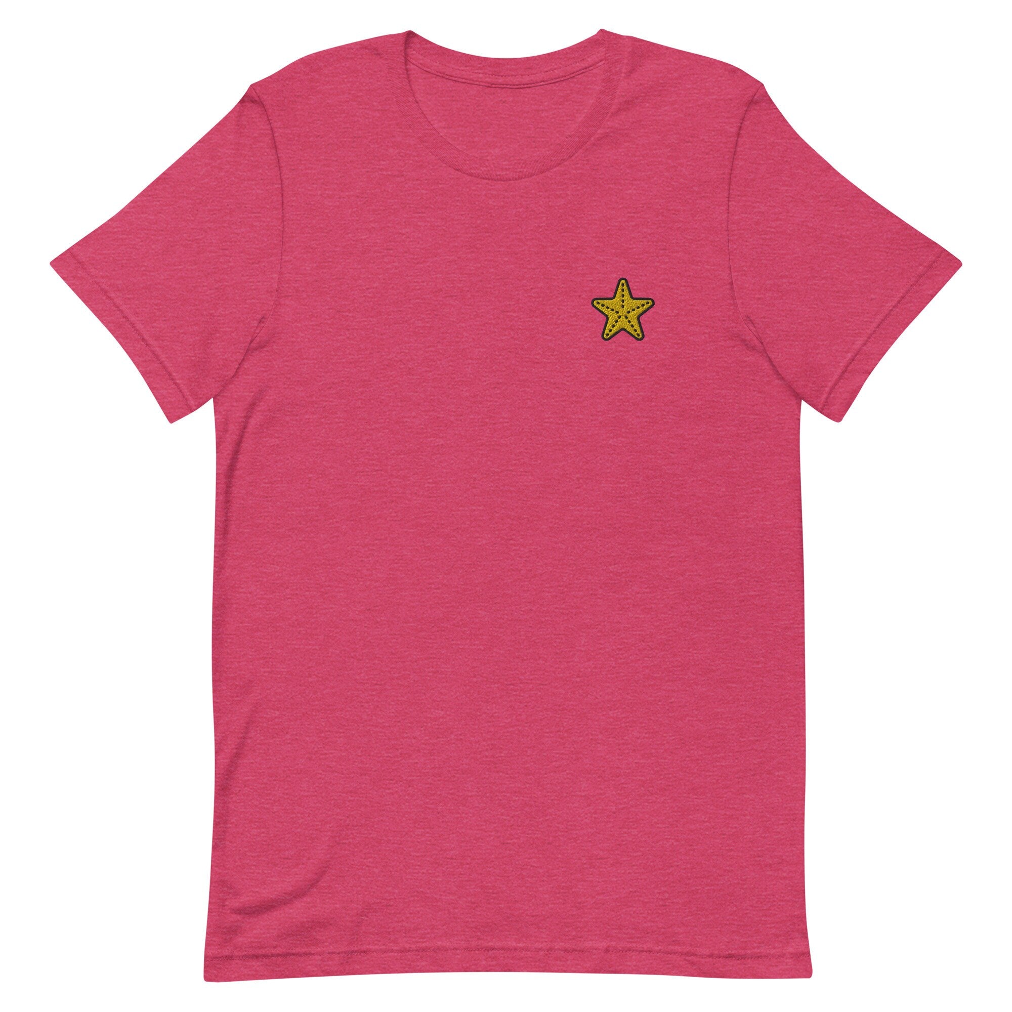 Starfish Premium Men's T-Shirt, Embroidered Men's T-Shirt Gift for Boyfriend, Men's Short Sleeve Shirt - Multiple Colors